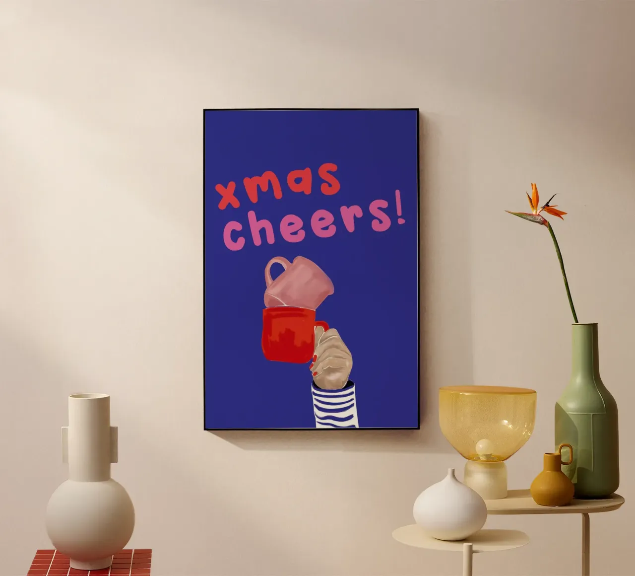Cheers acrylic glass by XOXO Arte