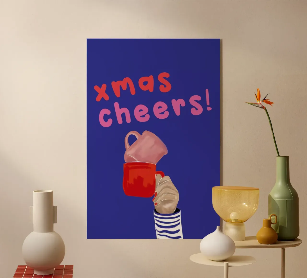 Cheers acrylic glass by XOXO Arte