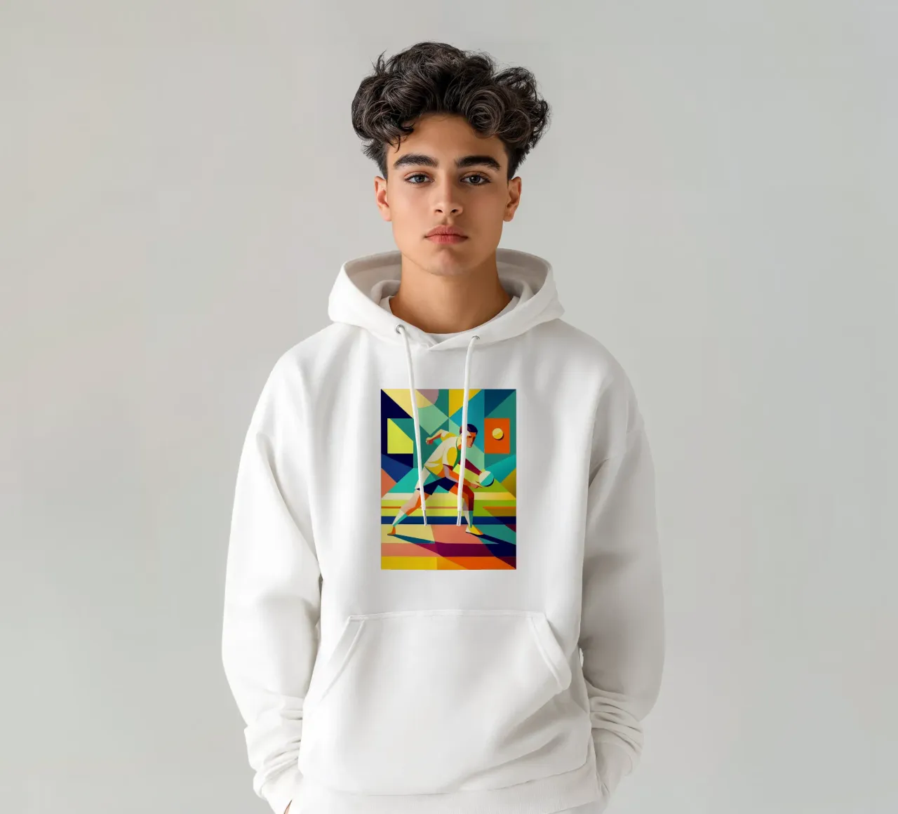 tenis de mesa deporte vector imaginación sudadera con capucha de Faiza