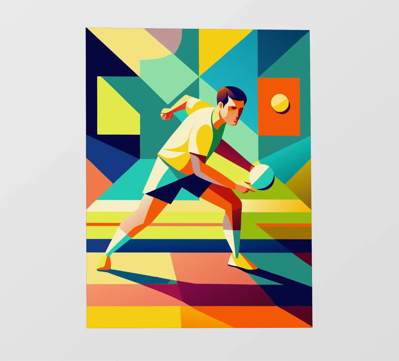 table tennis sport vector imagination pvc cover by Faiza