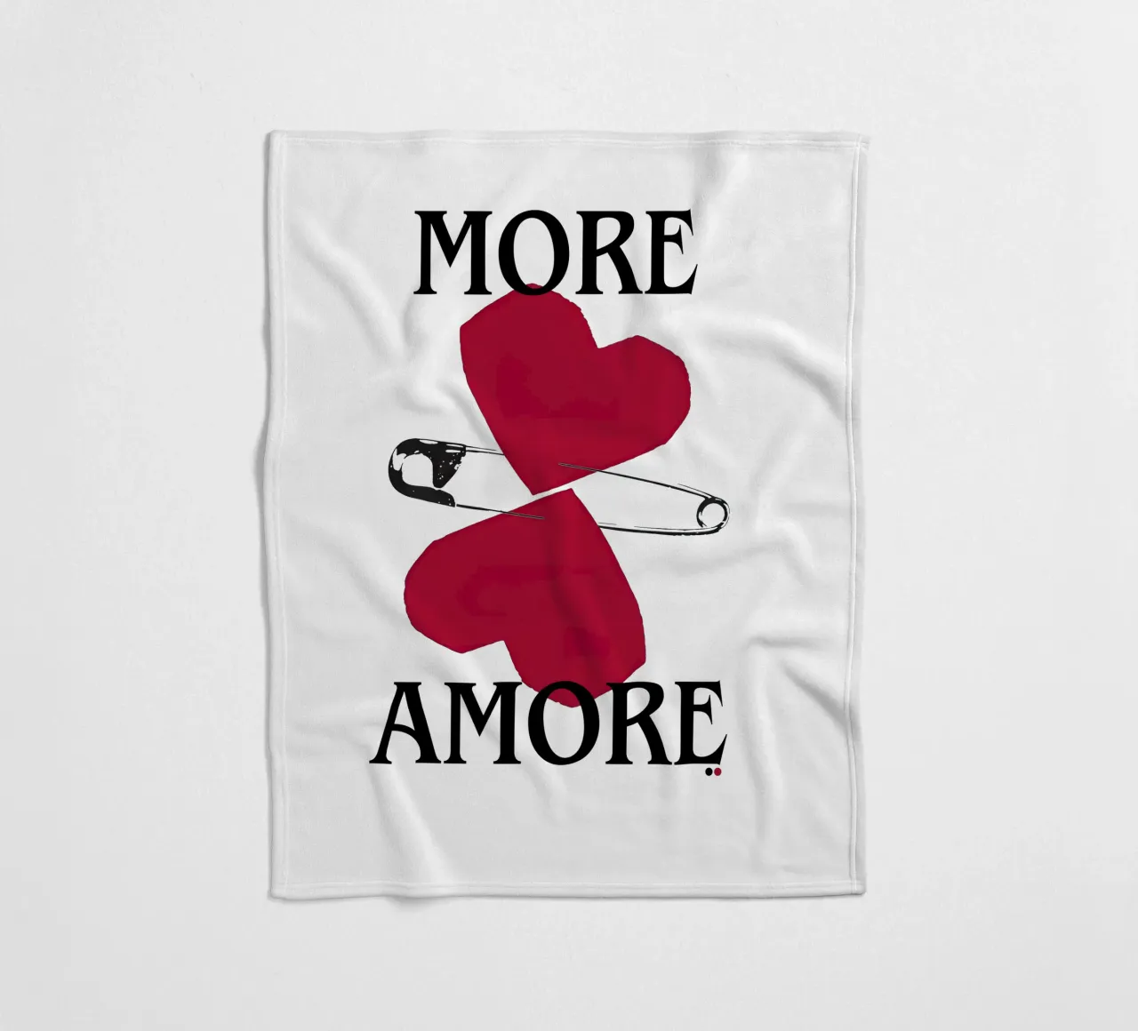 More Amore – Love, Louder fleece blanket by Attaboy Dsgn