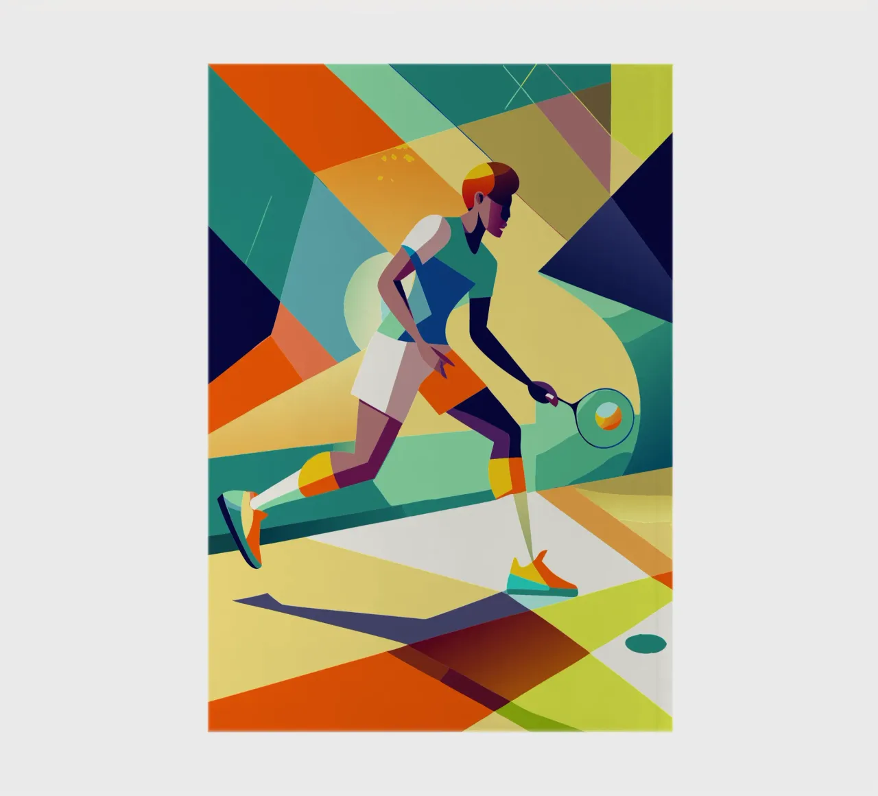 tennis sport vector imagination notebook by Faiza