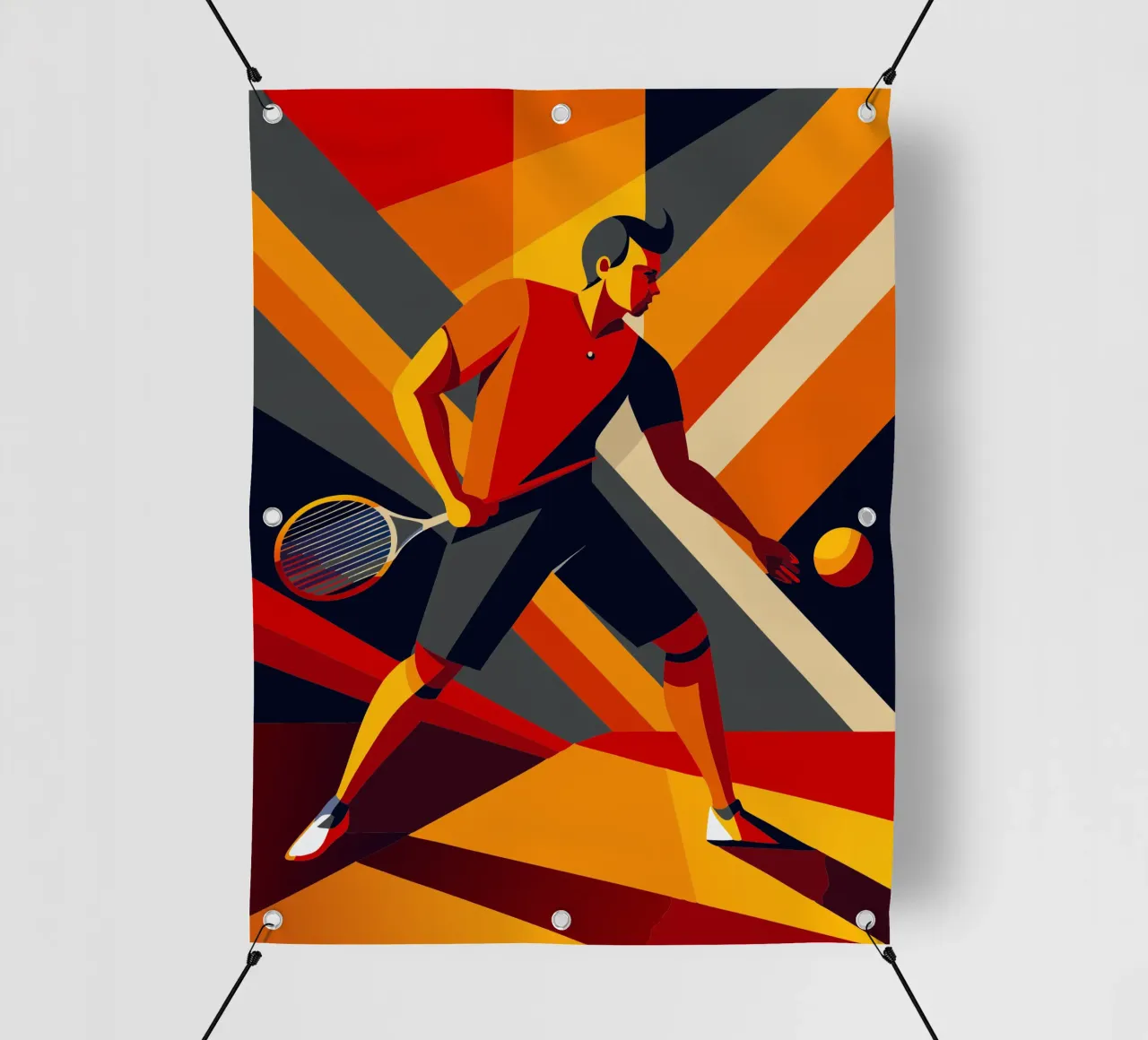 tennis sport vectoriel imagination bâche pvc de Faiza