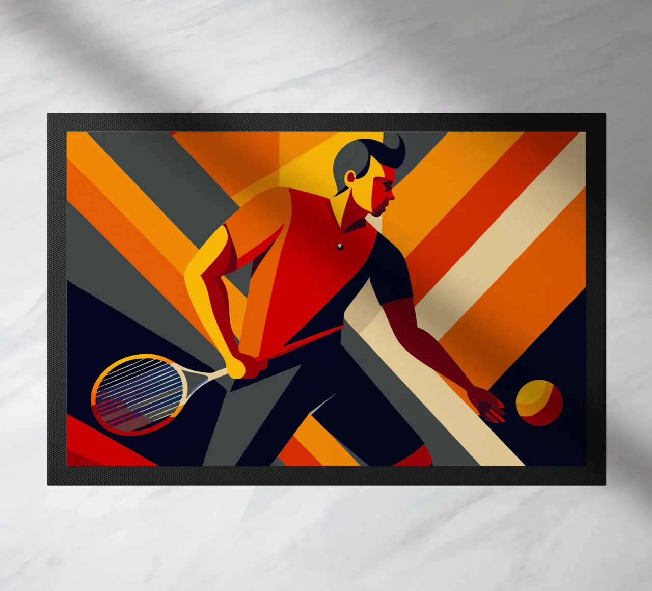 tennis sport vektor vorstellung Fußmatte von Faiza