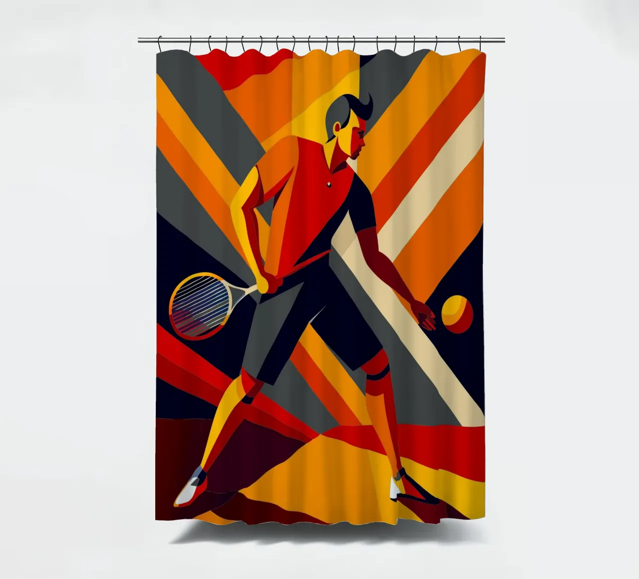 tennis sport vector verbeelding douchegordijn van Faiza