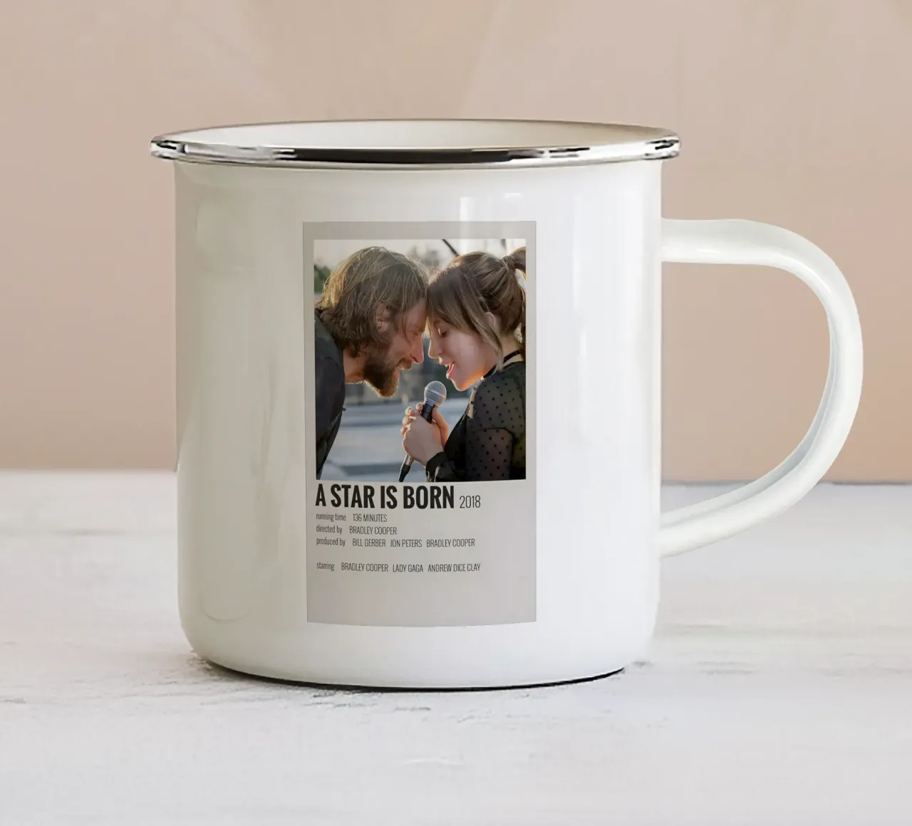 A STAR IS BORN 2018 tazza in smalto da MVFminimalist