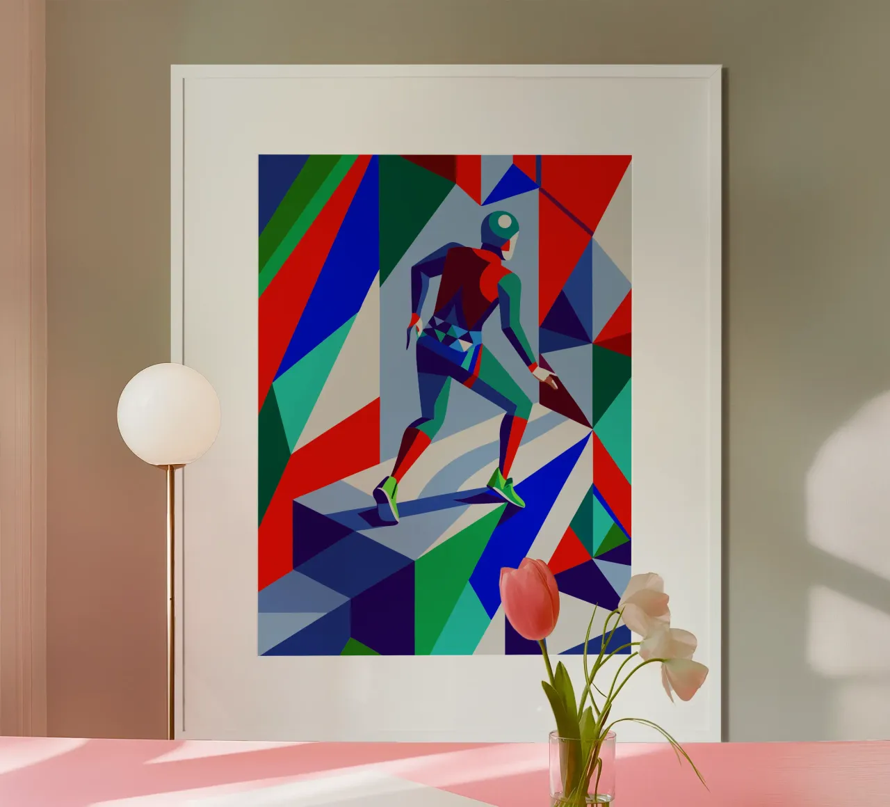 imaginación vectorial del deporte de la escalada poster de Faiza