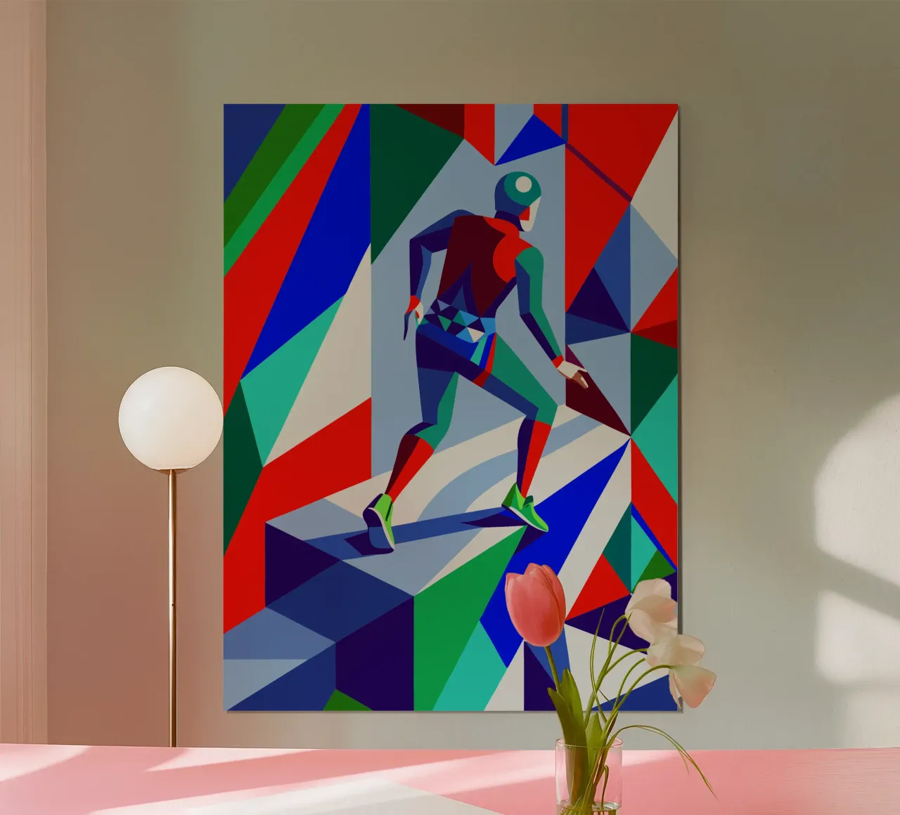 imaginación vectorial del deporte de la escalada poster de Faiza