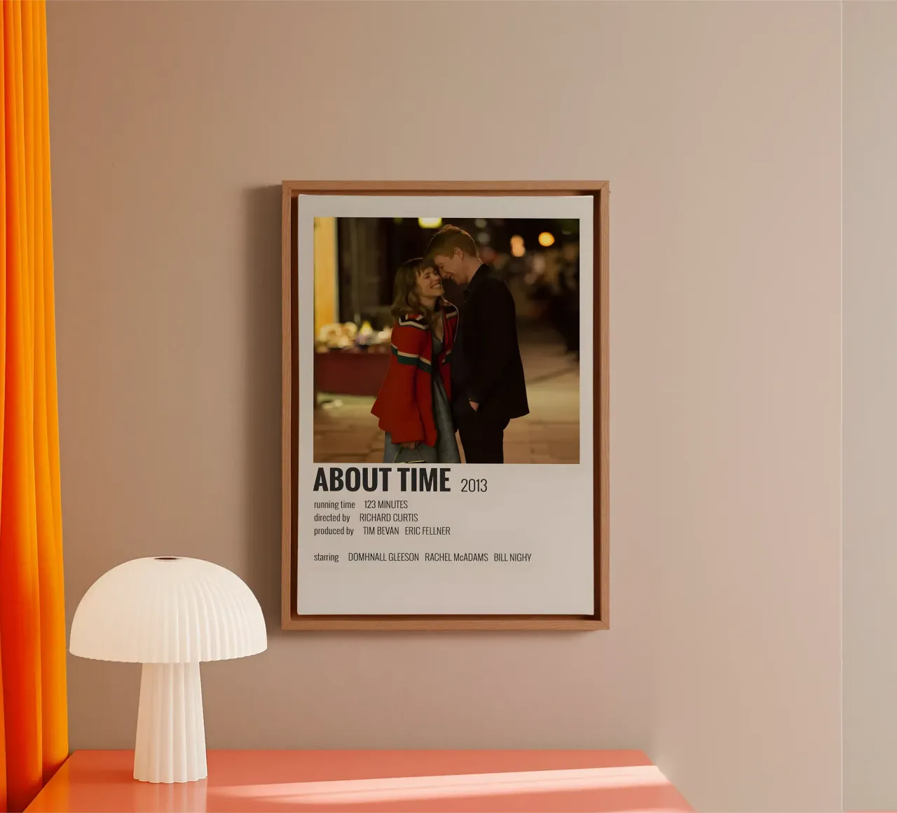 ABOUT TIME 2013 tela con Cornice a cassetta da MVFminimalist