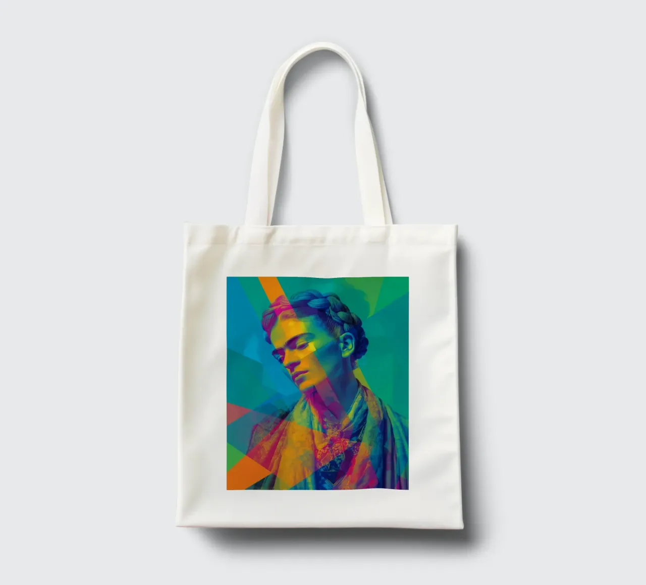 Il gioco di colori di Frida borsa in juta da Carinaprint
