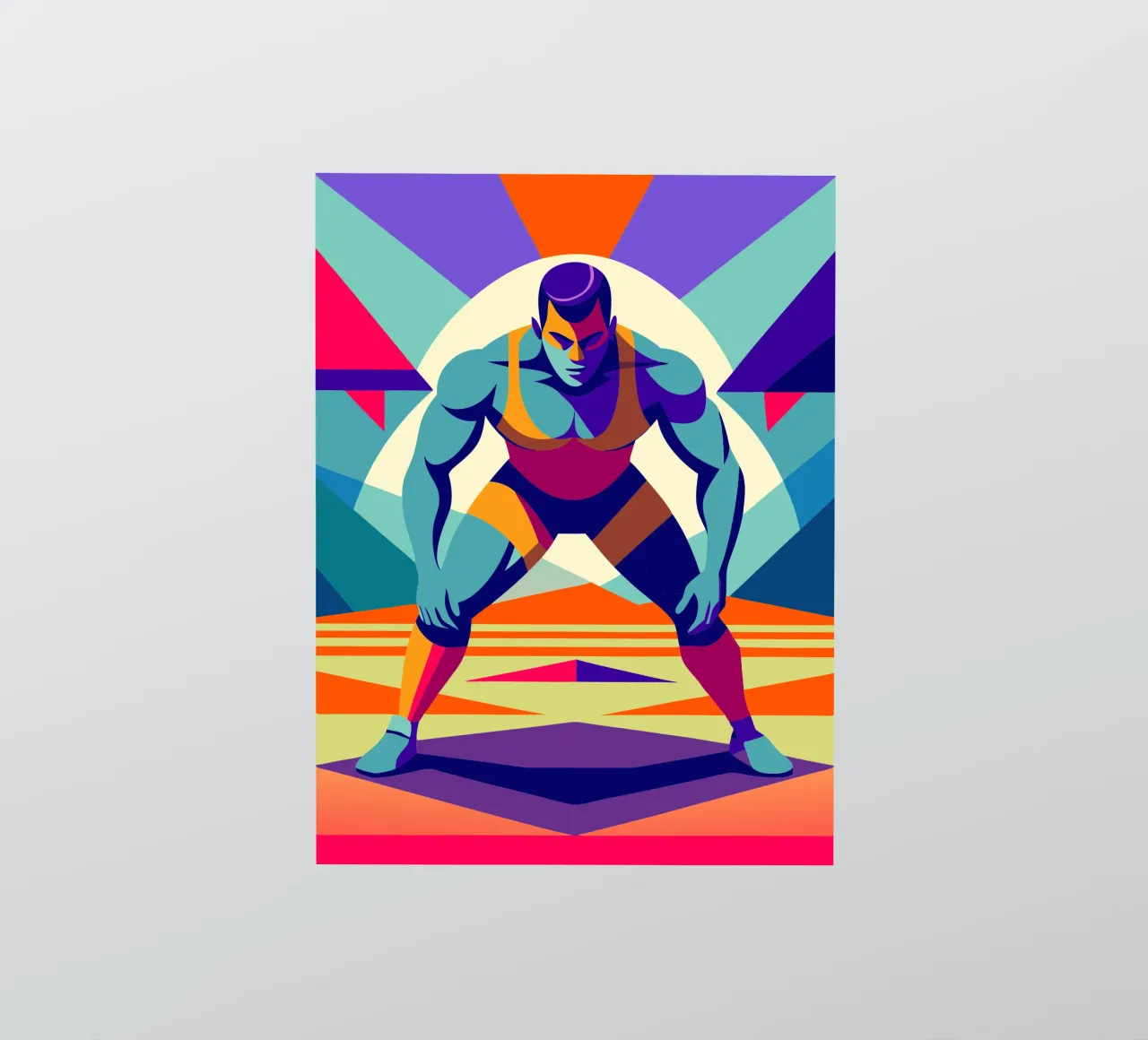 lucha libre deporte vector imaginación pegatina de Faiza