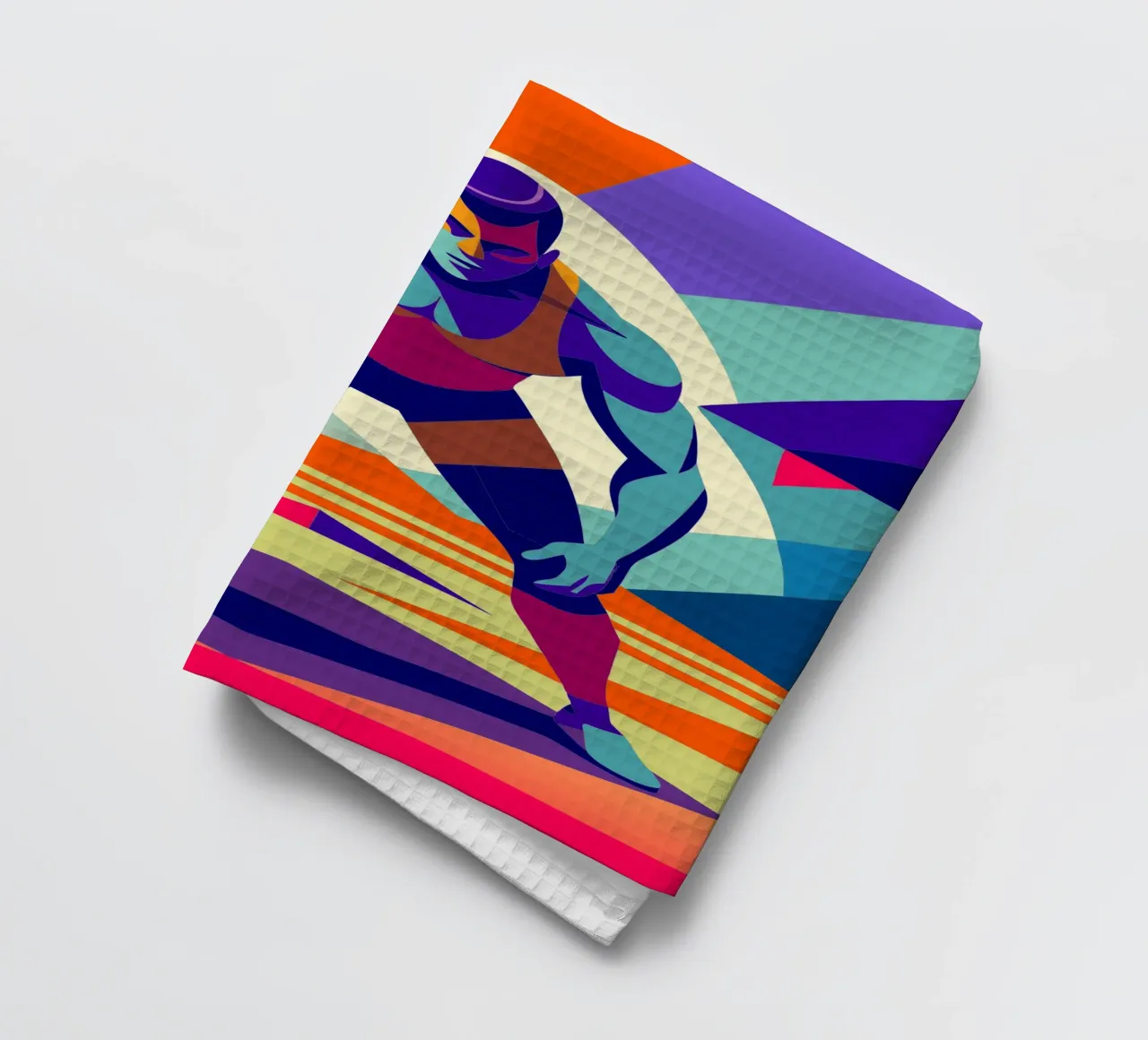 lucha libre deporte vector imaginación paño de cocina de Faiza