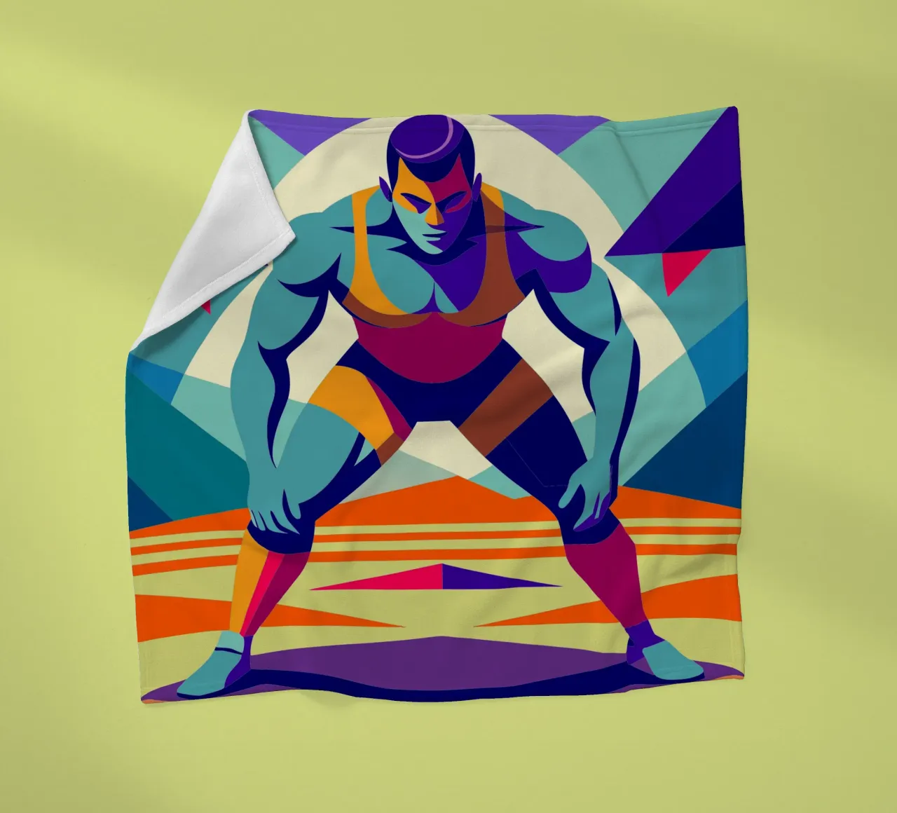 lucha libre deporte vector imaginación manta de franela de Faiza
