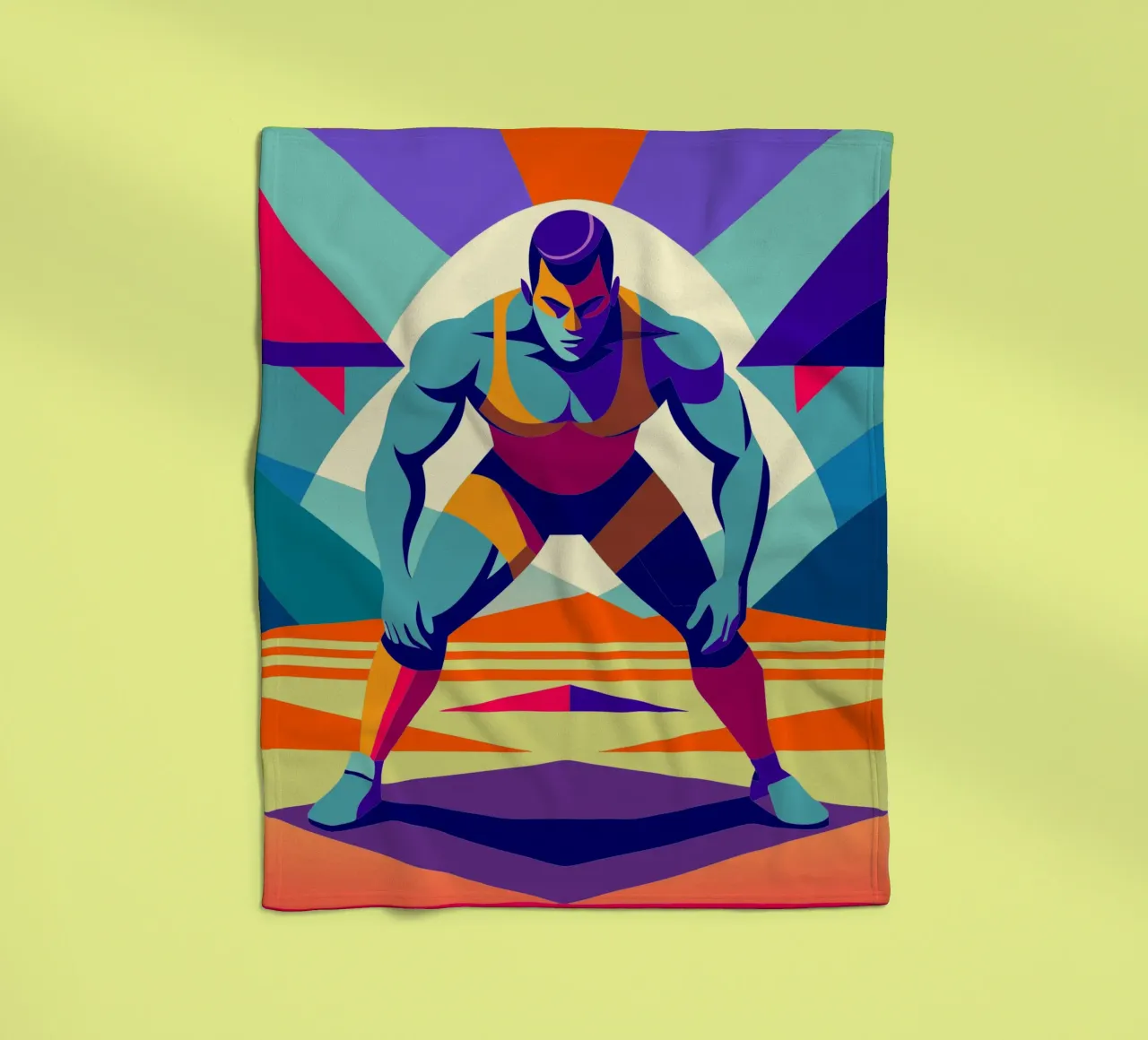lucha libre deporte vector imaginación manta de franela de Faiza