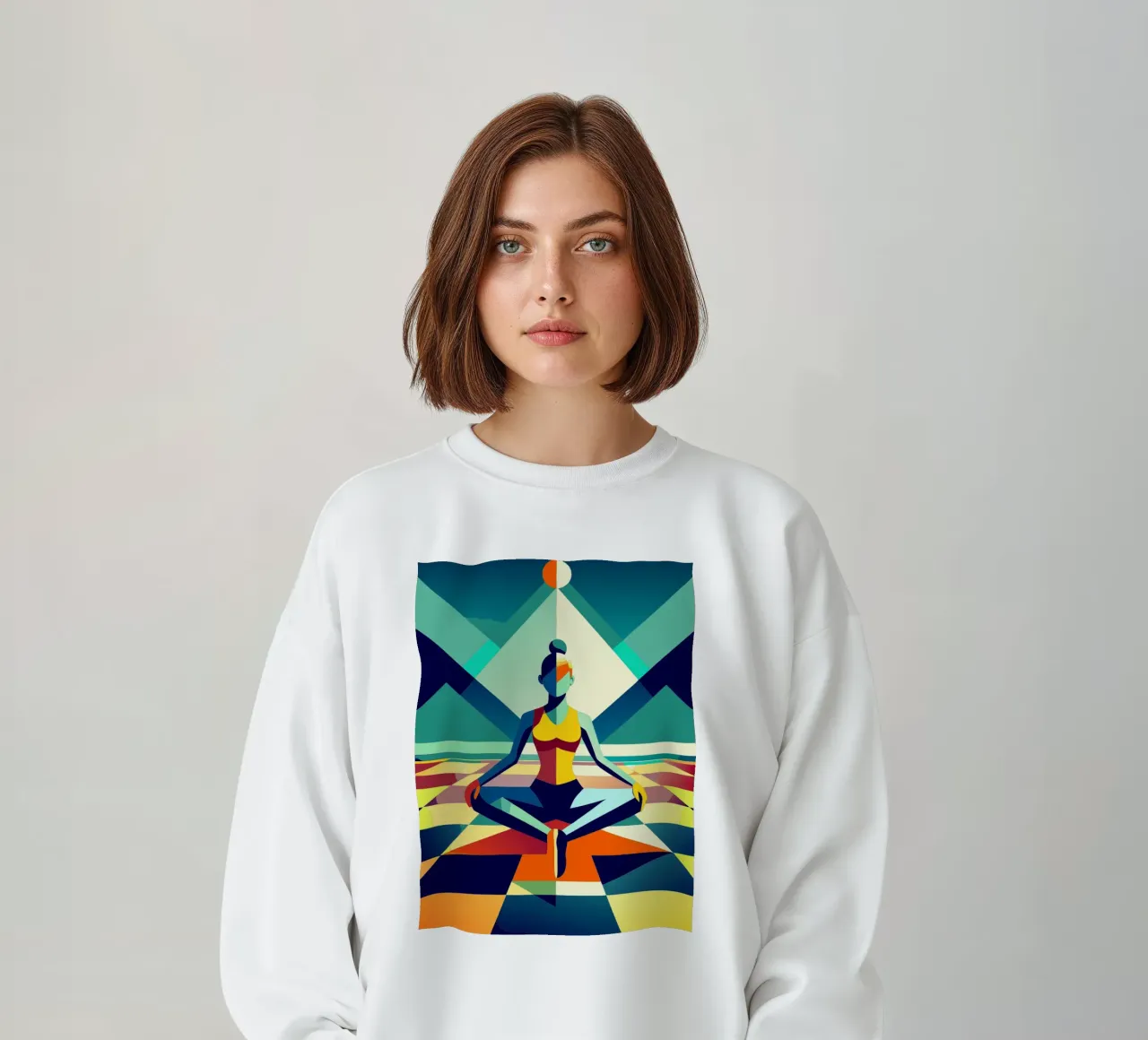 yoga deporte vector imaginación sudadera de Faiza