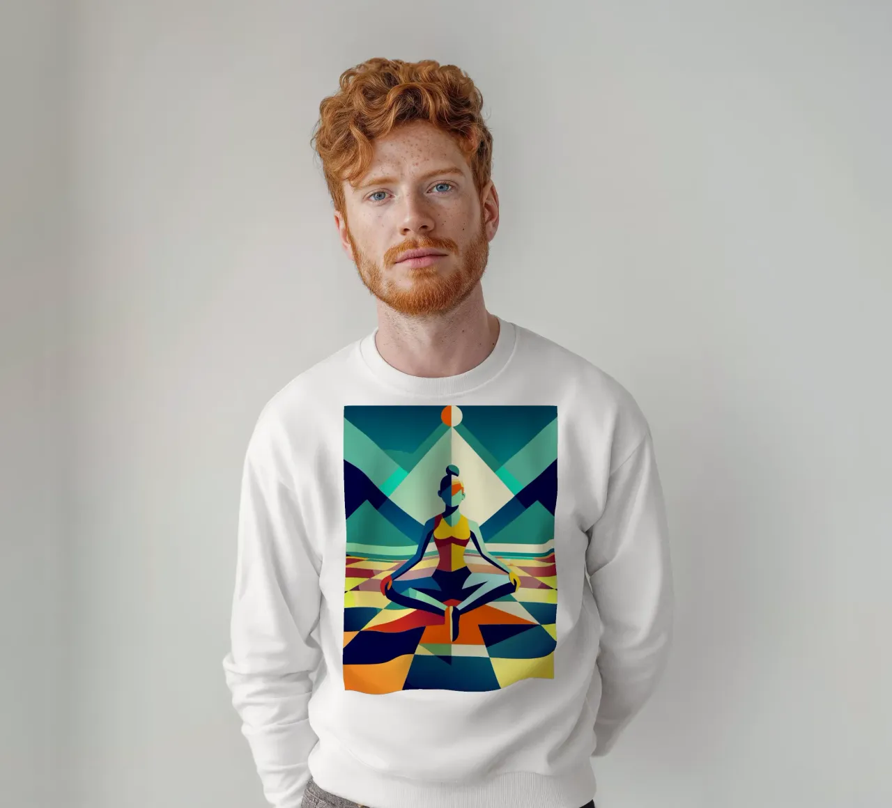 yoga deporte vector imaginación sudadera de Faiza