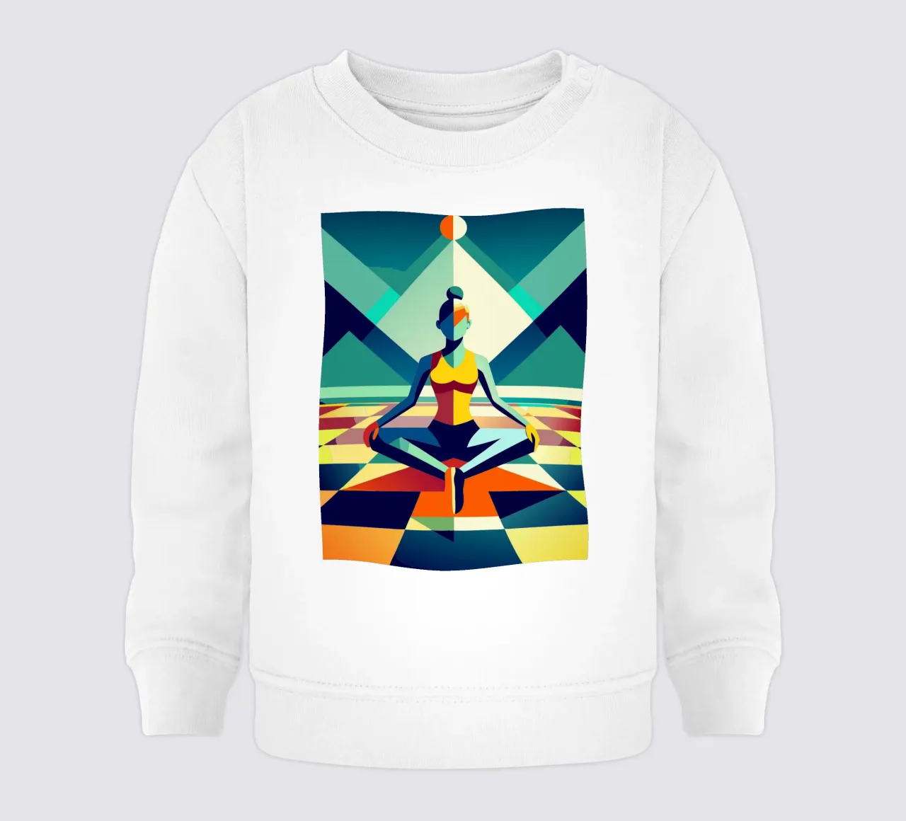 yoga deporte vector imaginación sudadera de bebé de Faiza