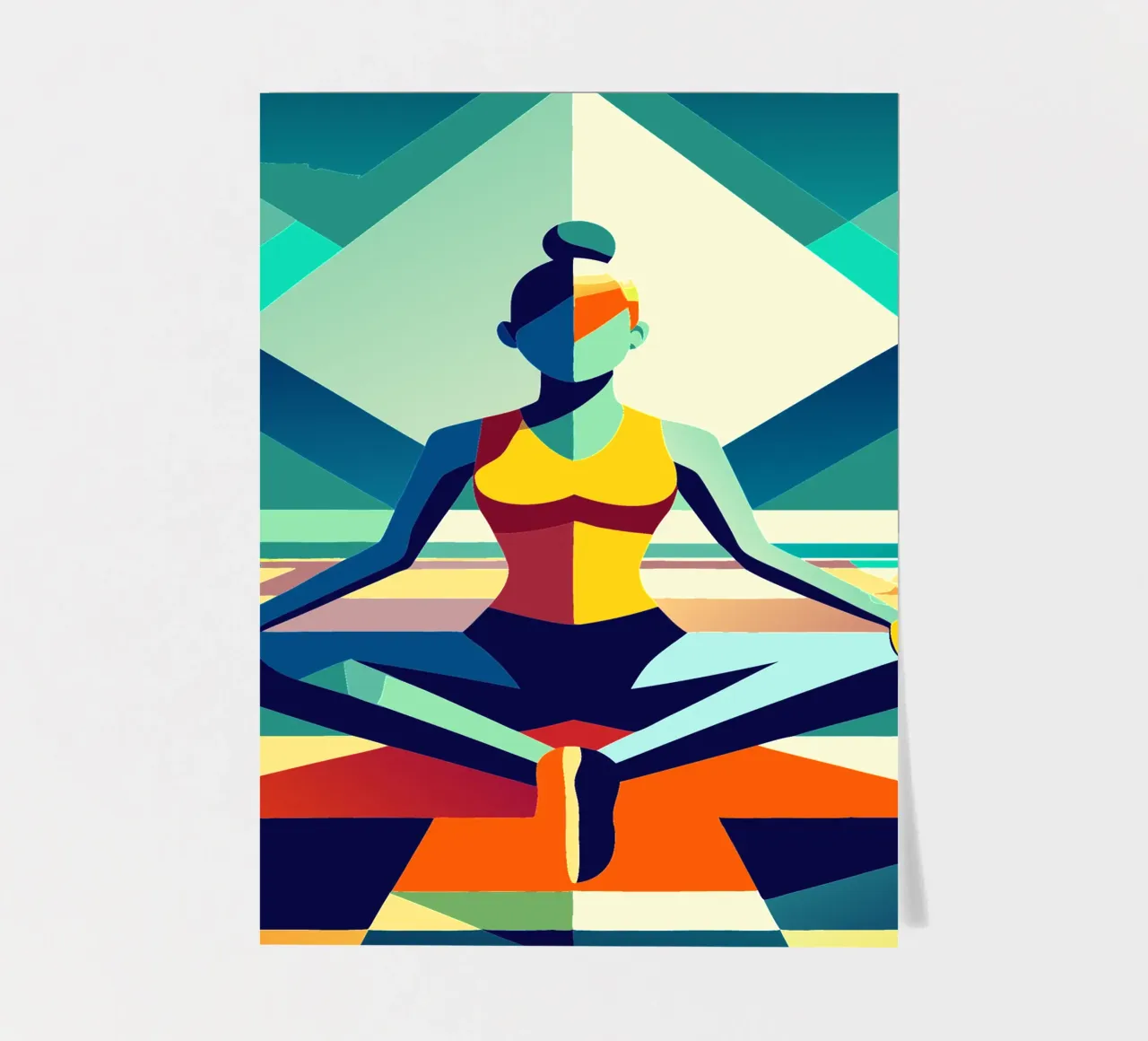 yoga sport vector imagination sticker sheet by Faiza