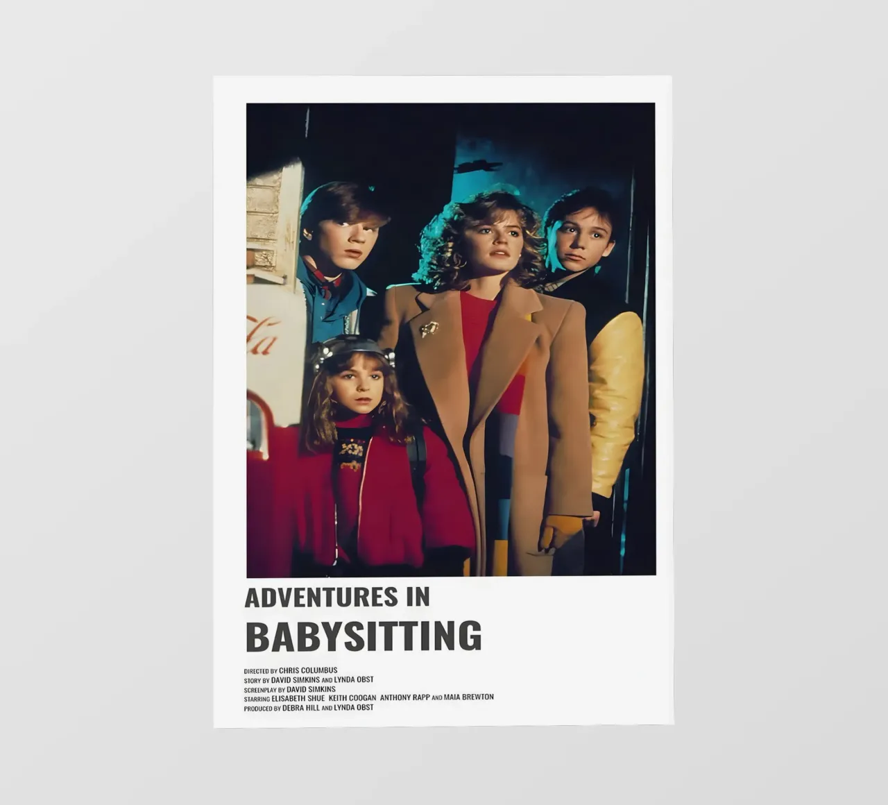 ADVENTURES IN BABYSITTING pellicola backlit da MVFminimalist