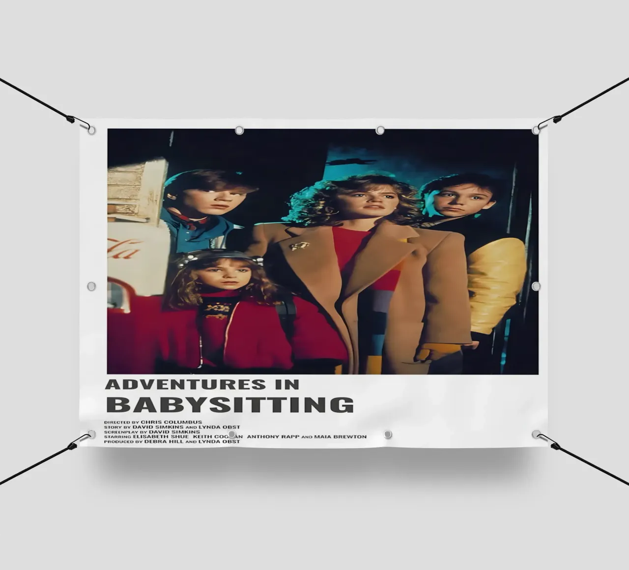 ADVENTURES IN BABYSITTING telo in pvc da MVFminimalist
