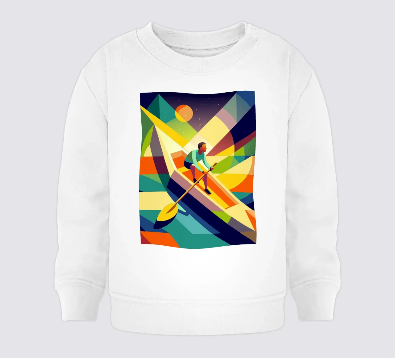 canoa deporte vector imaginación sudadera de bebé de Faiza