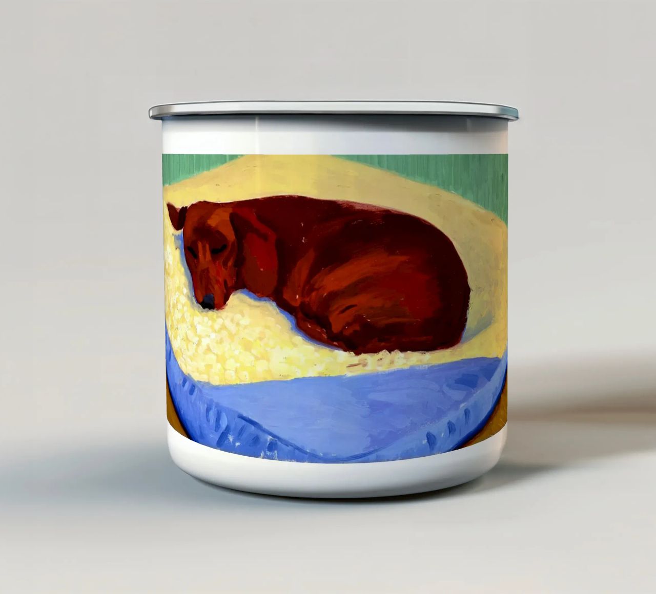 Sleeping Dog tazza in smalto da estellebardal