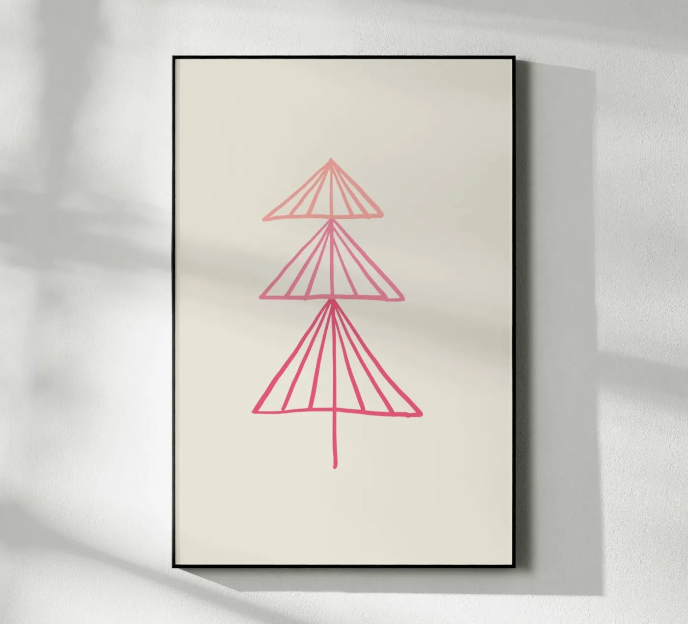 Blush Tree Acryl-Glas von KRUTH DESIGN