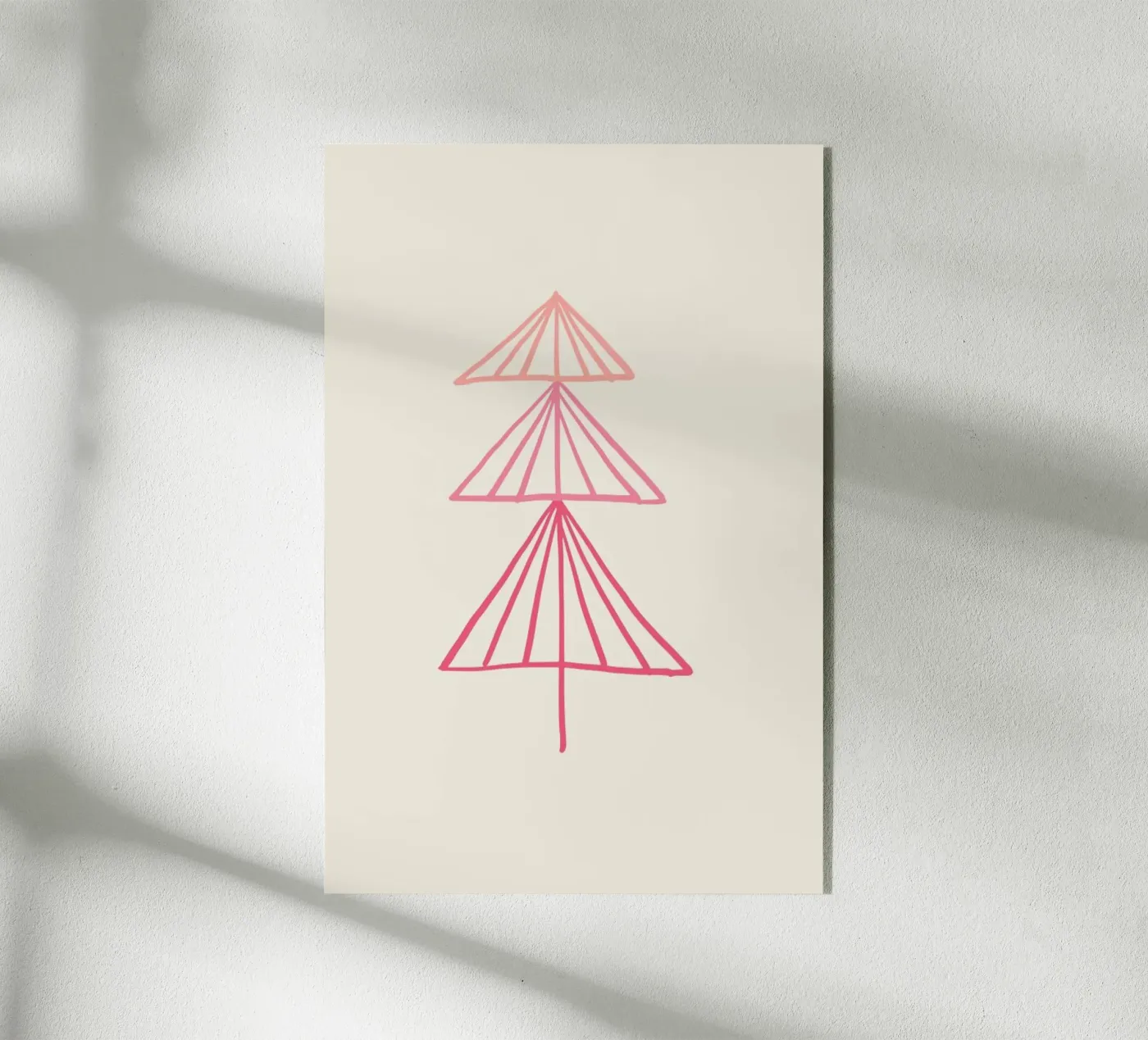 Blush Tree Acryl-Glas von KRUTH DESIGN