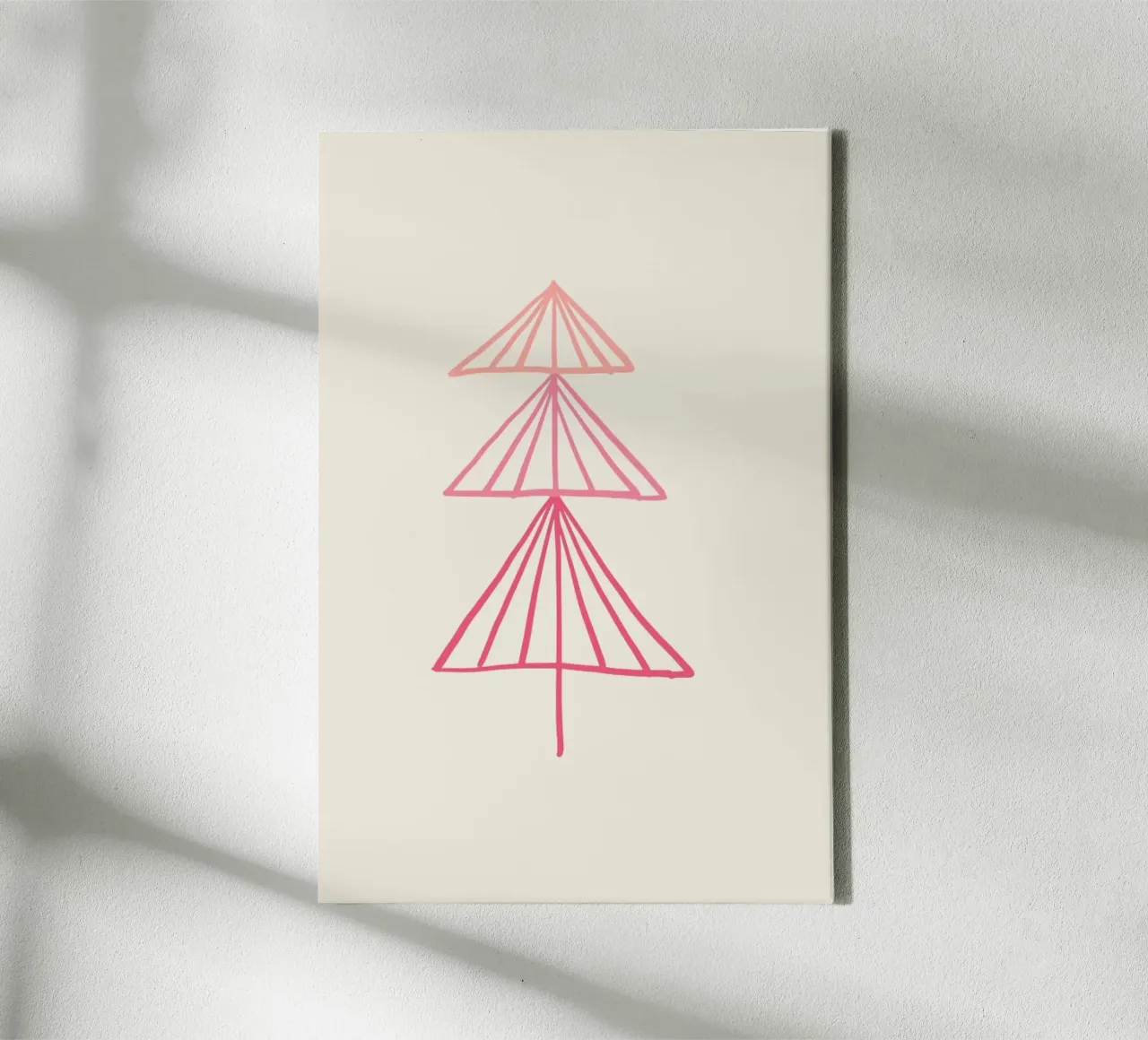 Blush Tree canvas with Floater frame by KRUTH DESIGN