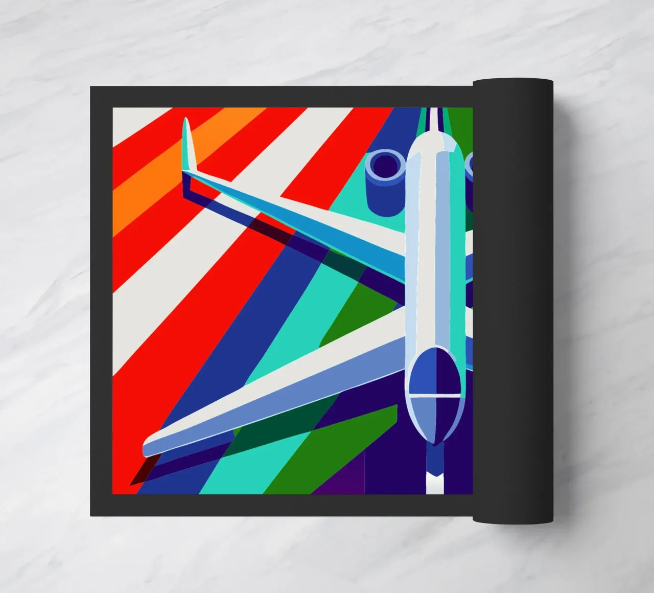 aero plane vector doormat by Elfath