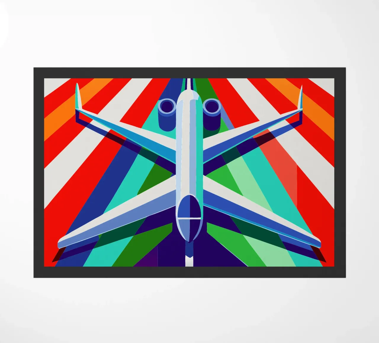 aero plane vector doormat by Elfath