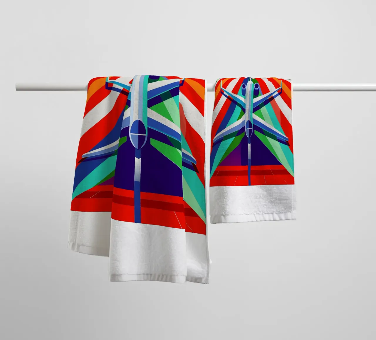 Flugzeugvektor Handtuch von Elfath