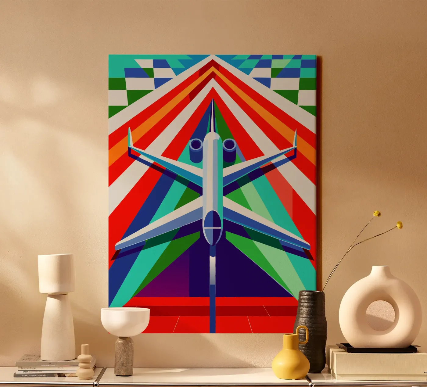 aero plane vector canvas by Elfath