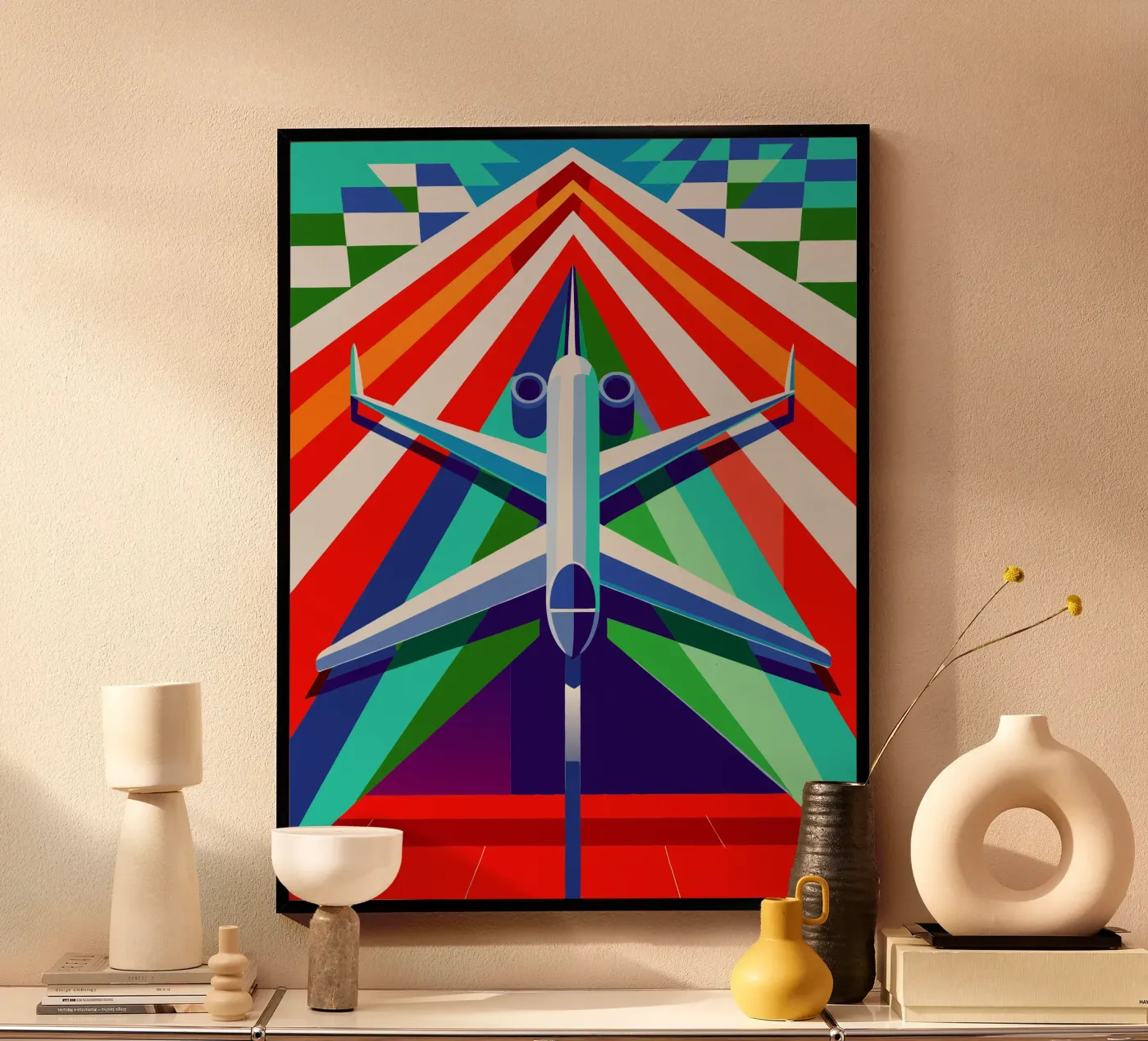 vliegtuigvector poster van Elfath