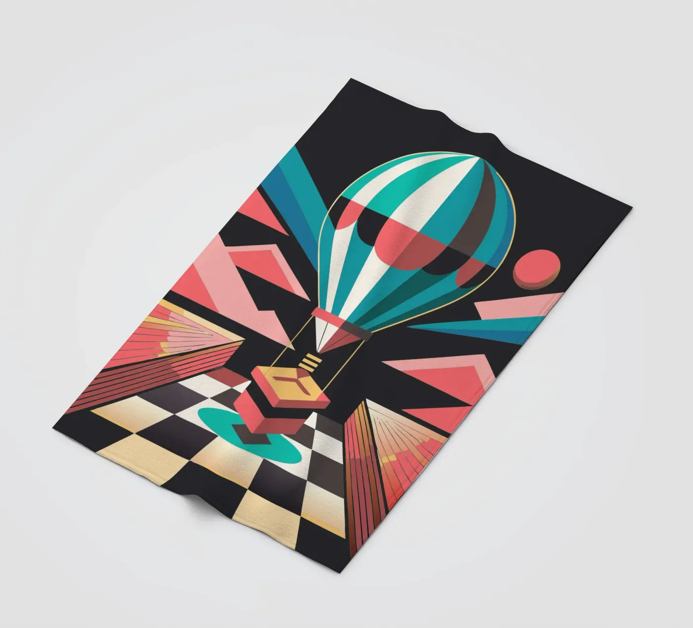 air baloon vector fleecedeken van Elfath