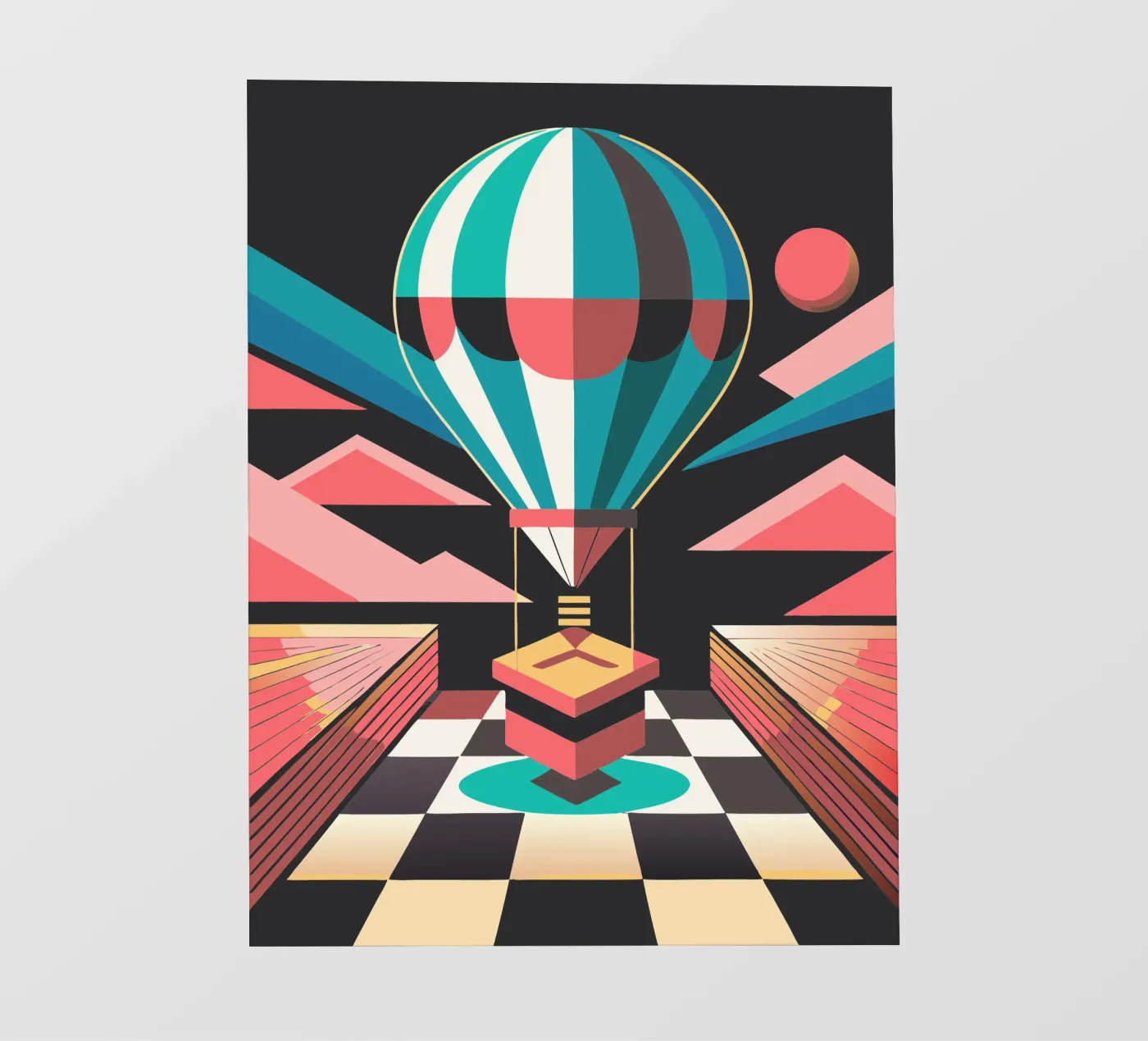 air baloon vector fotobehang van Elfath