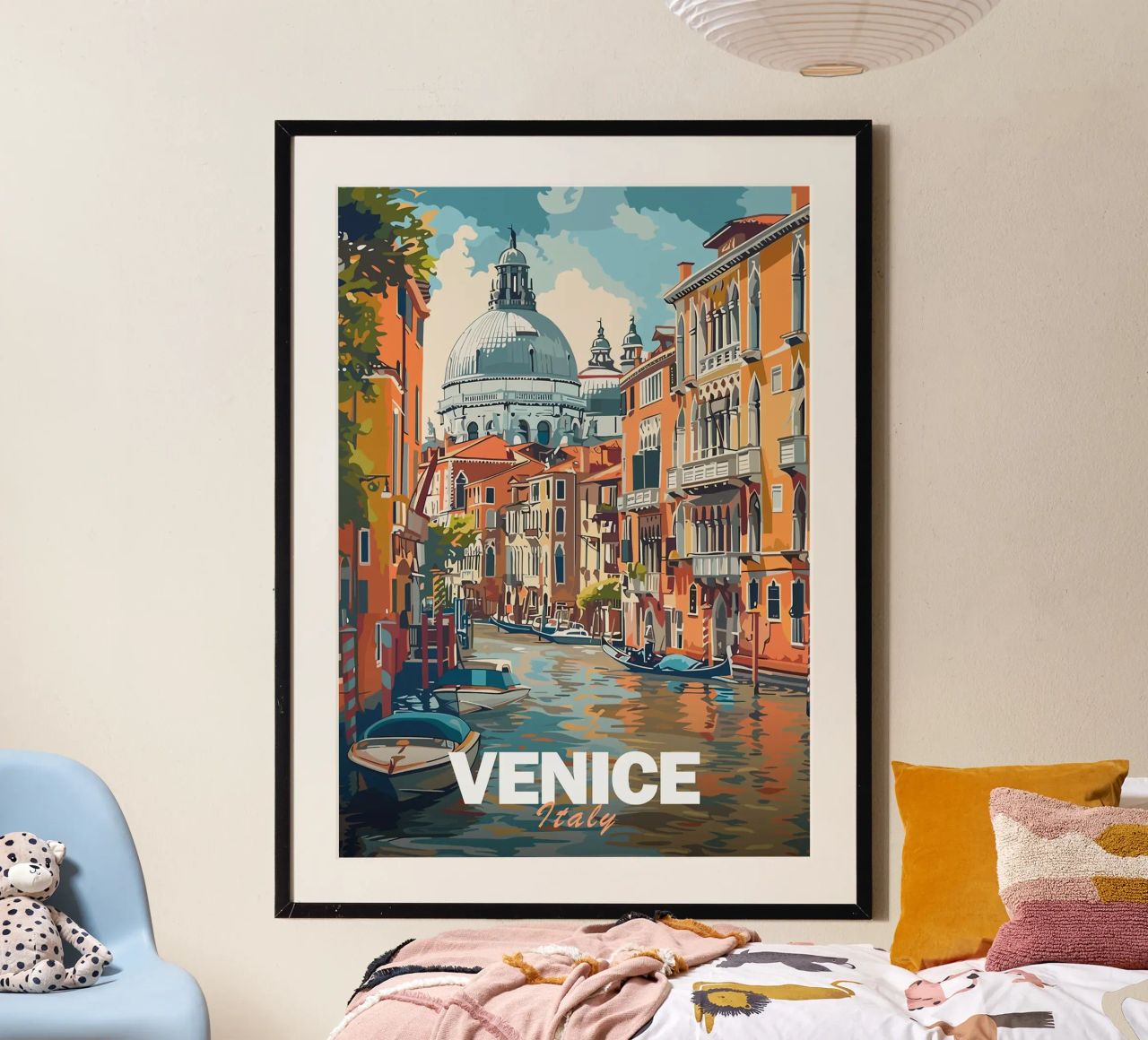 Venedig-Kanal-Szene Poster von Michael Wiese