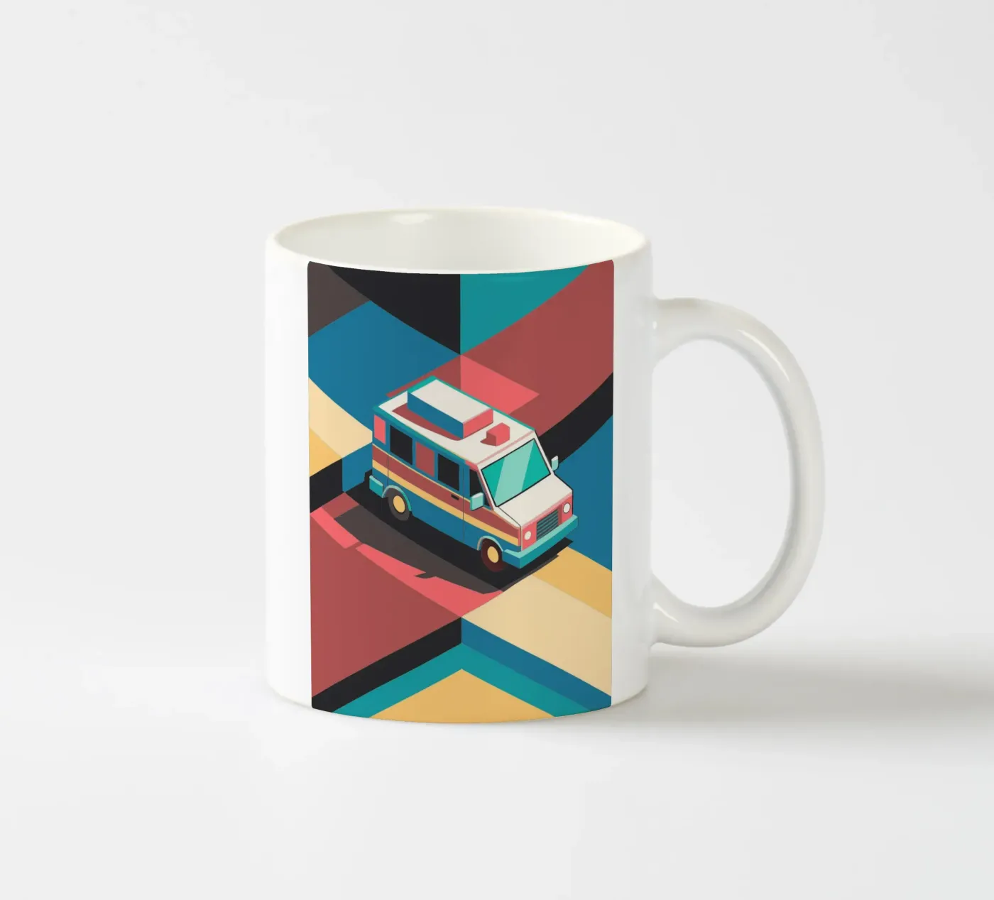 ambulance vector ceramic mug by Elfath