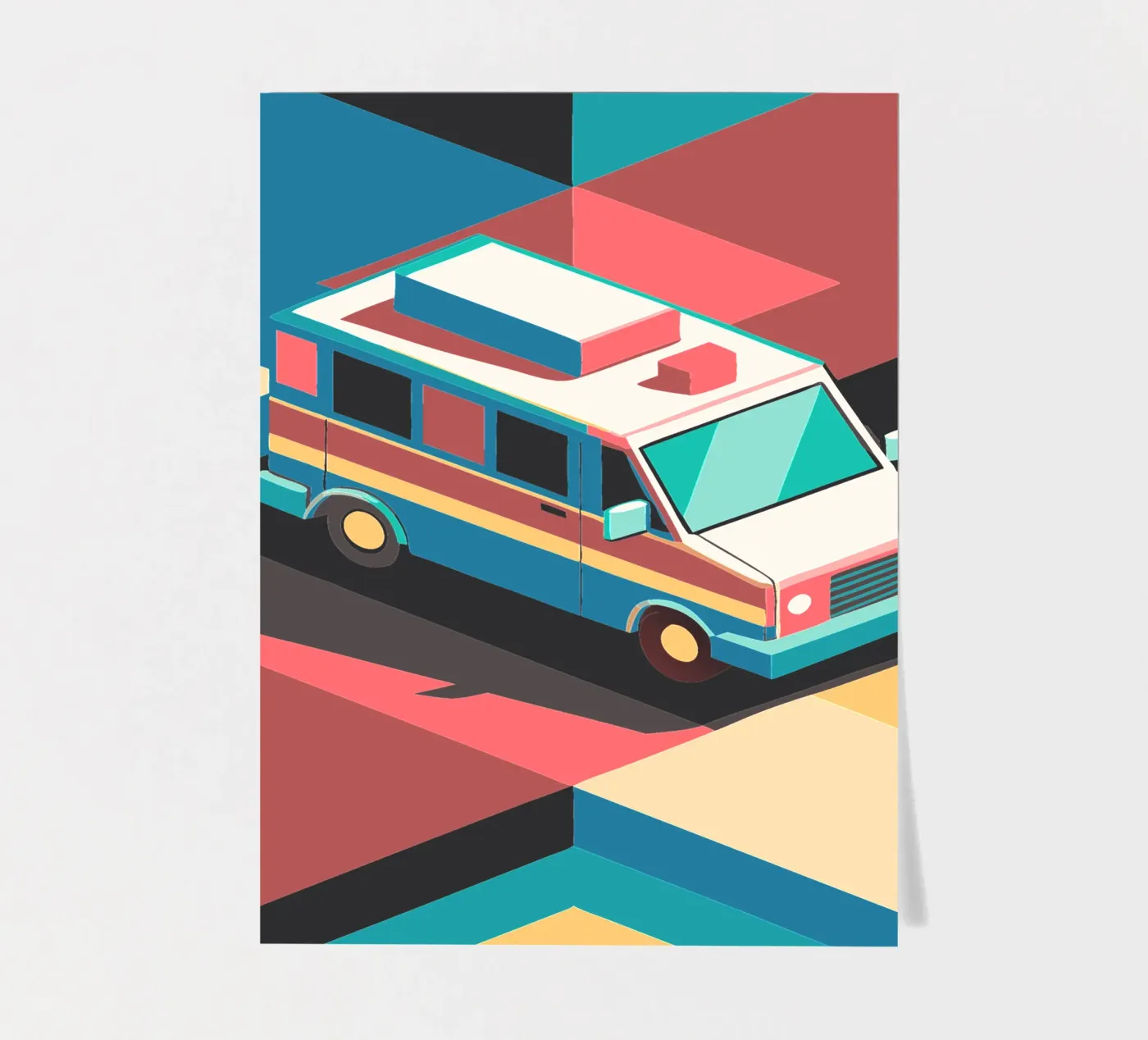 ambulance vector sticker sheet by Elfath