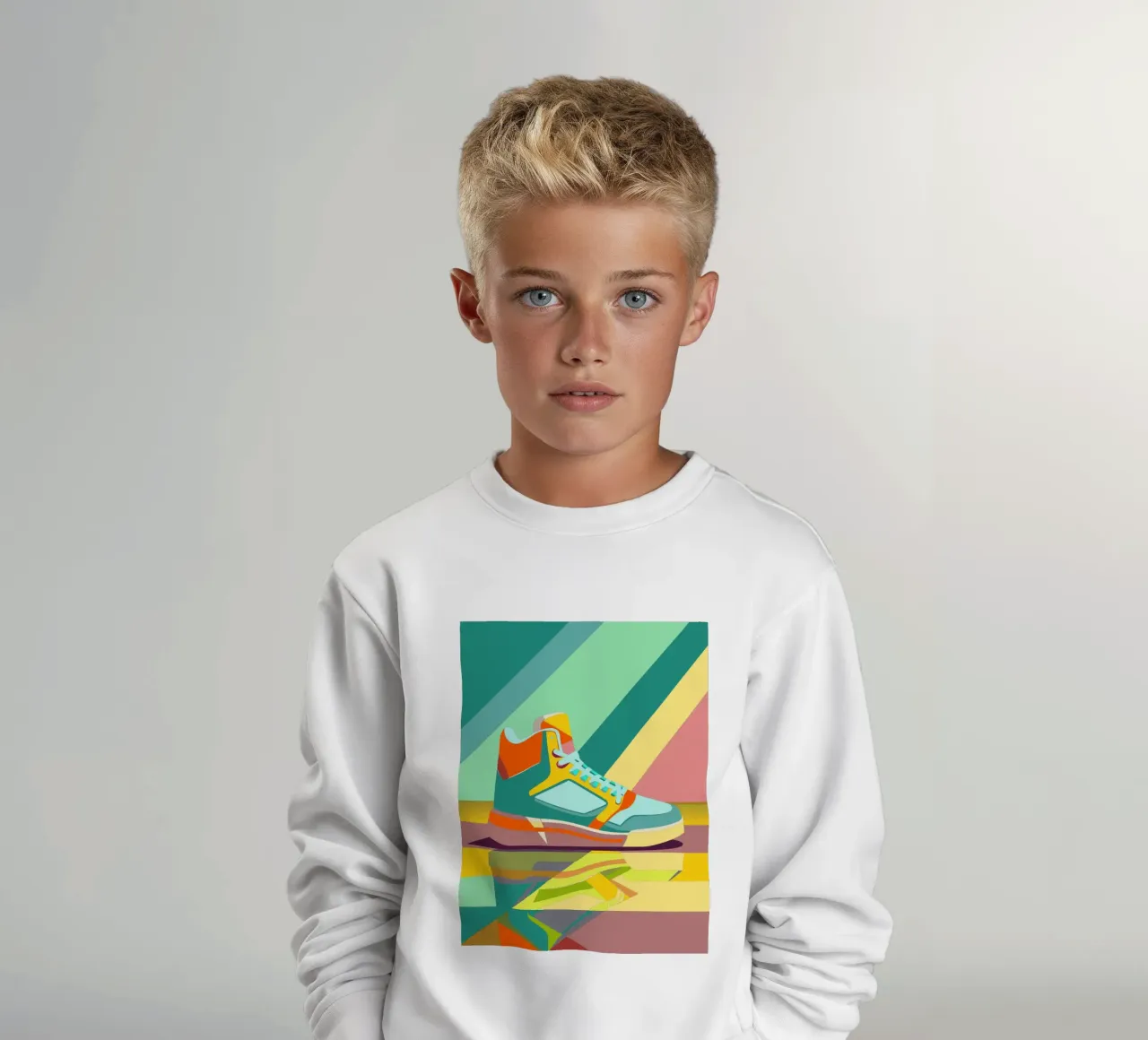 basketball shoes vector kids sweatshirt by Elfath