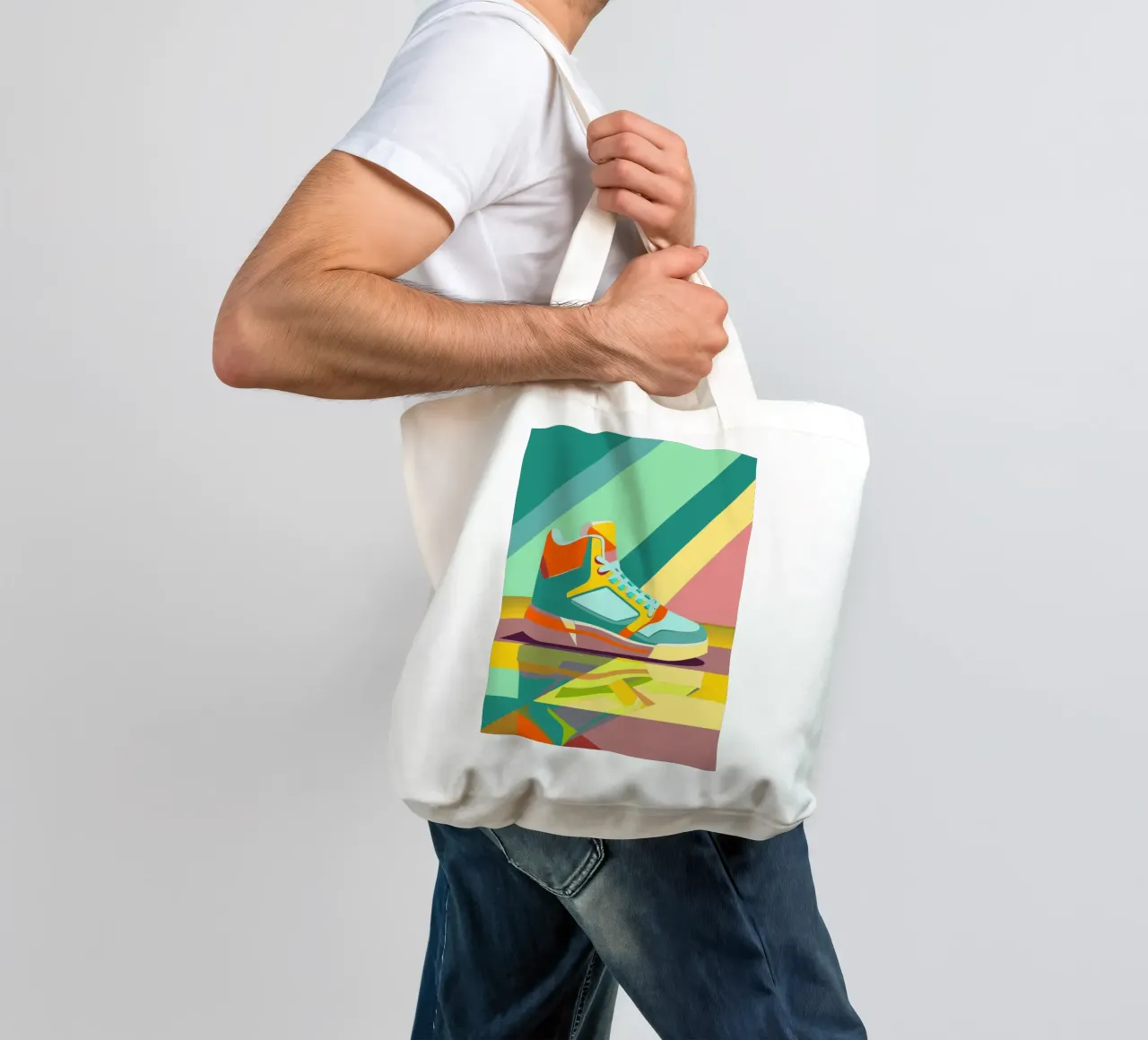 basketball shoes vector tote bag by Elfath
