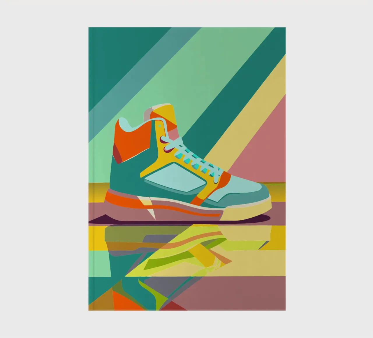 basketball shoes vector notebook by Elfath