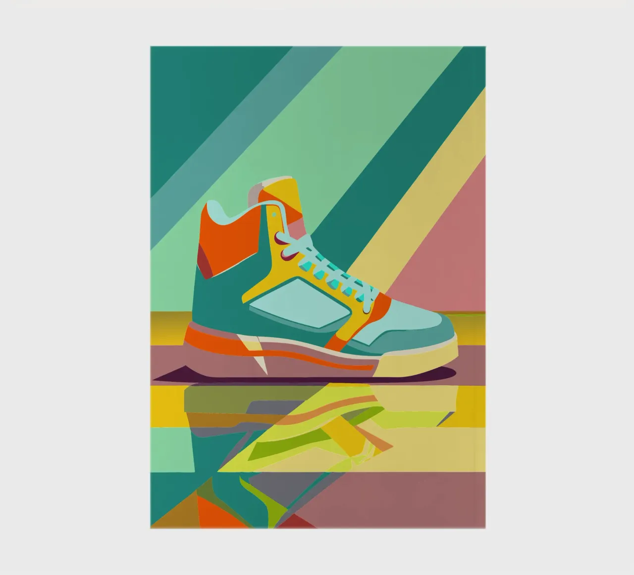 basketball shoes vector notebook by Elfath