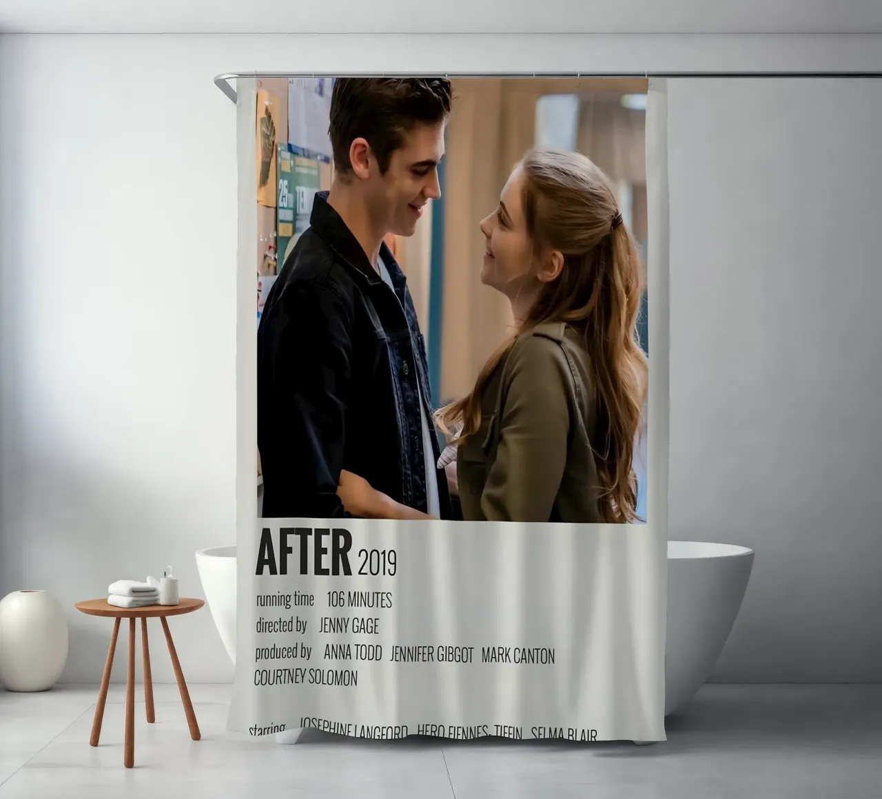 AFTER 2019 shower curtain by MVFminimalist