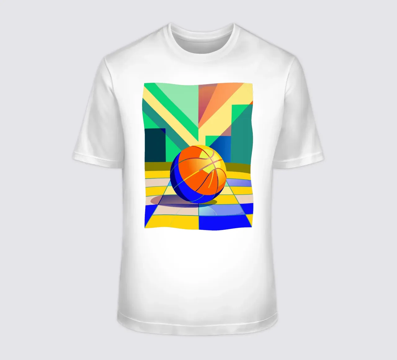 basketball vector art t-shirt by Elfath