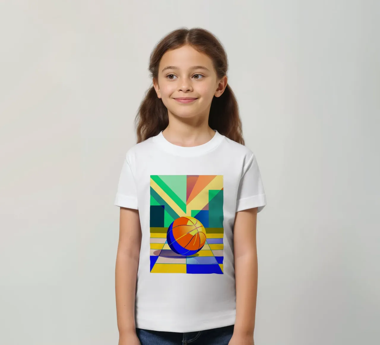 basket-ball vectoriel t-shirt enfant de Elfath