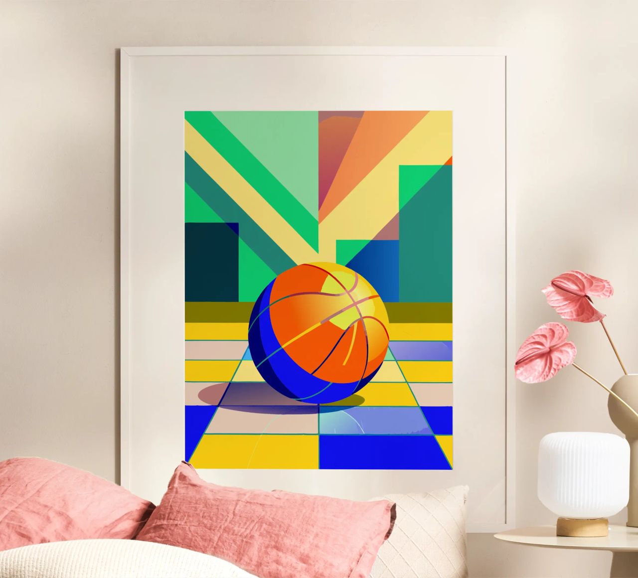 basket-ball vectoriel poster de Elfath