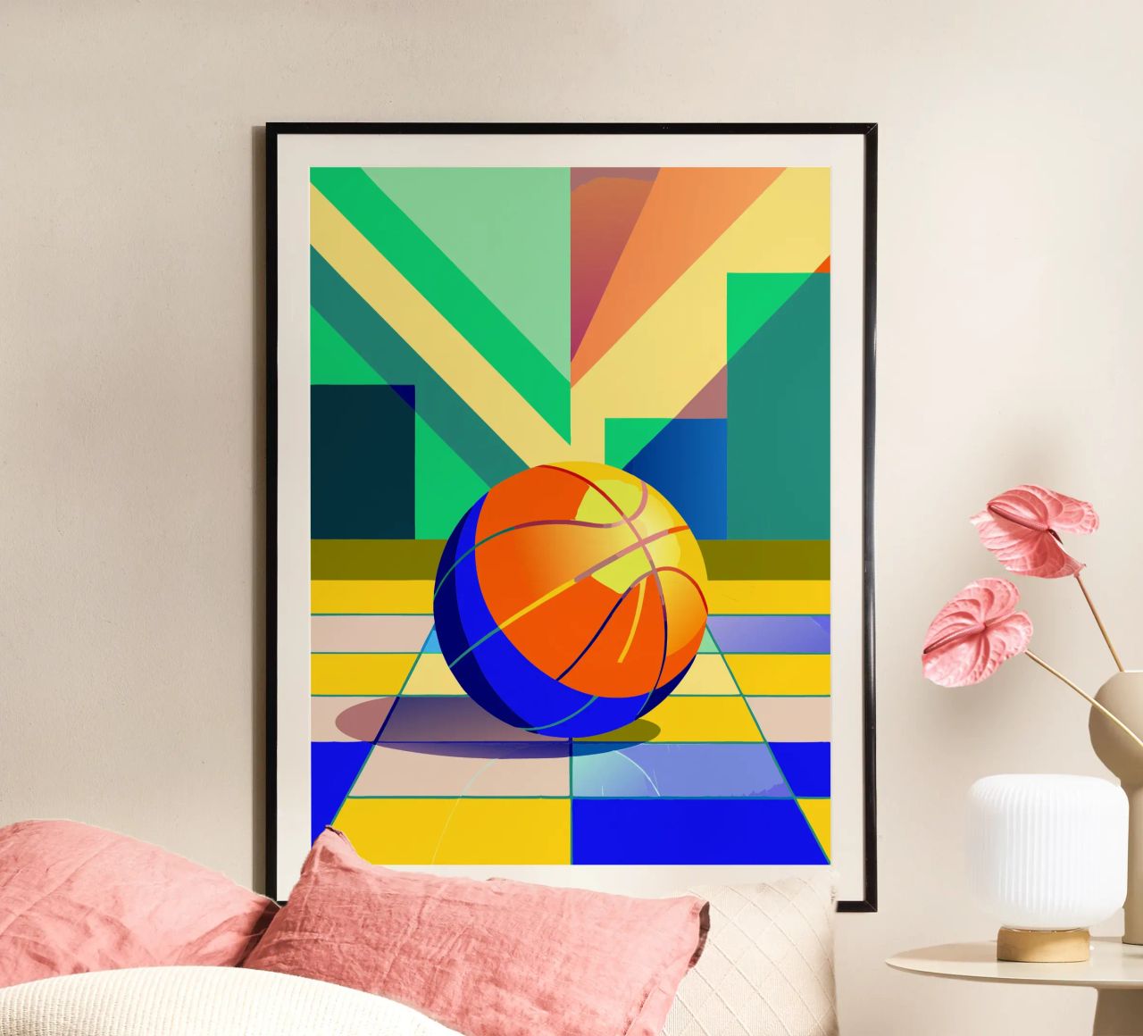 basket-ball vectoriel poster de Elfath