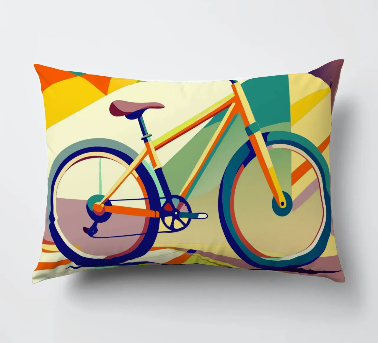 bicycle vector decorative cushion by Elfath