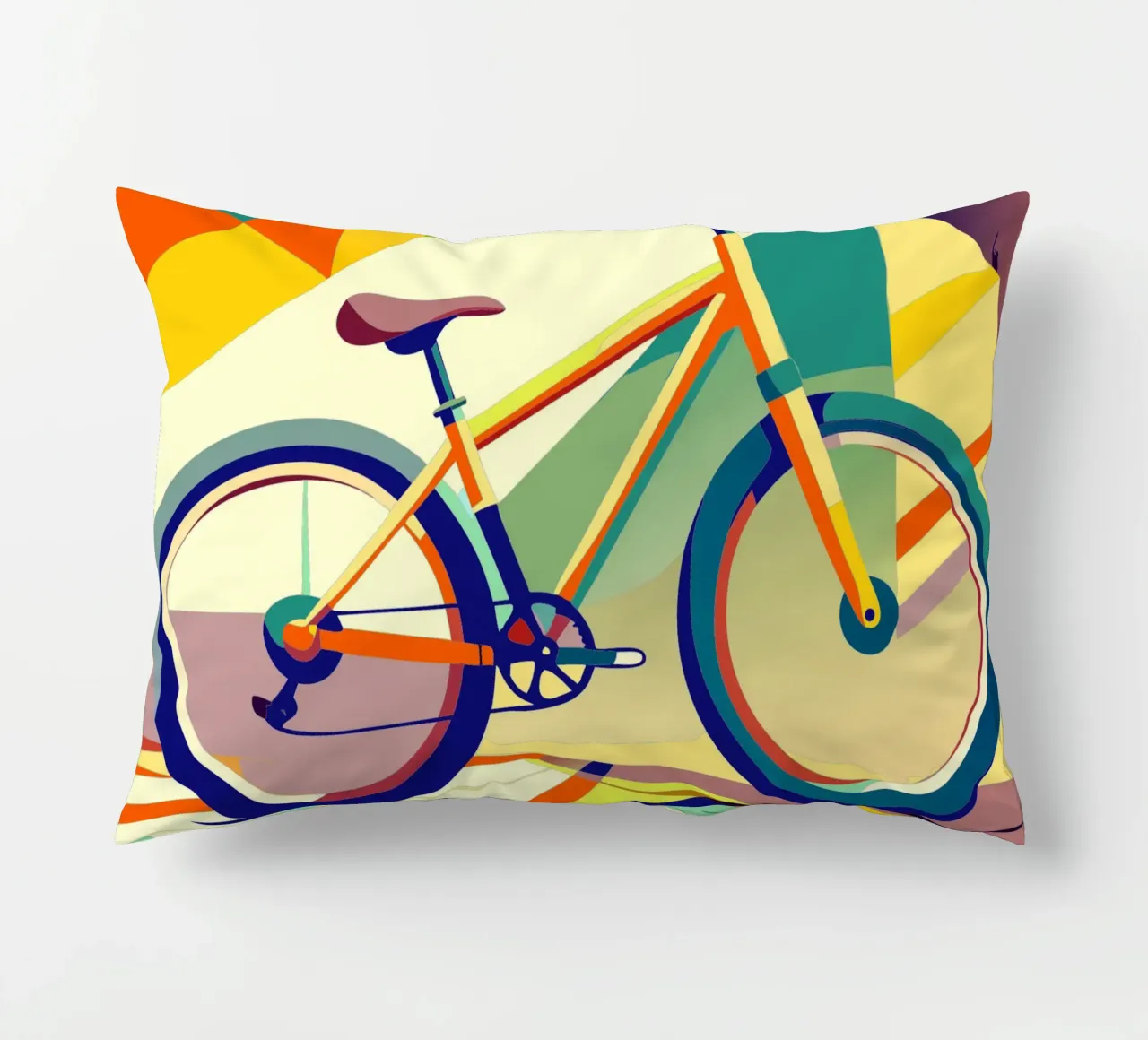bicycle vector decorative cushion by Elfath